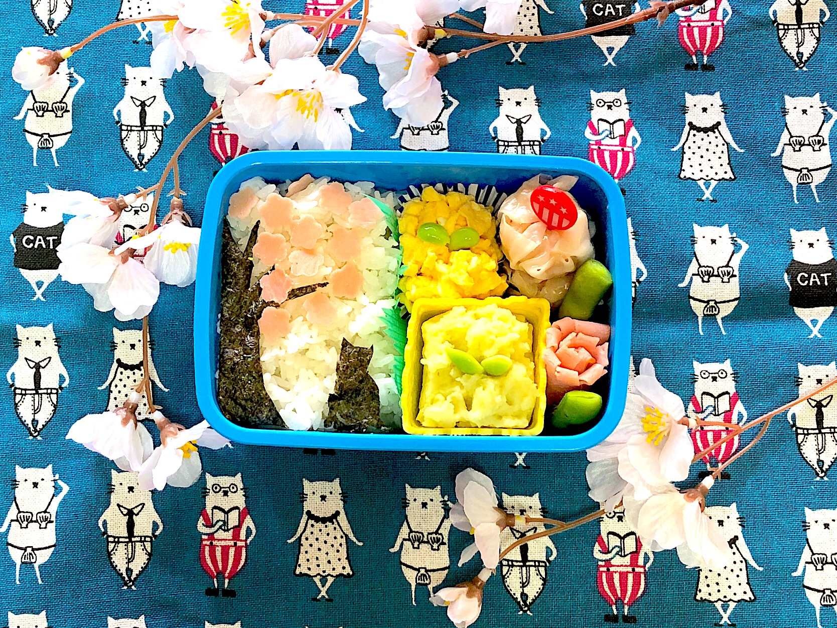 桜開花?弁当