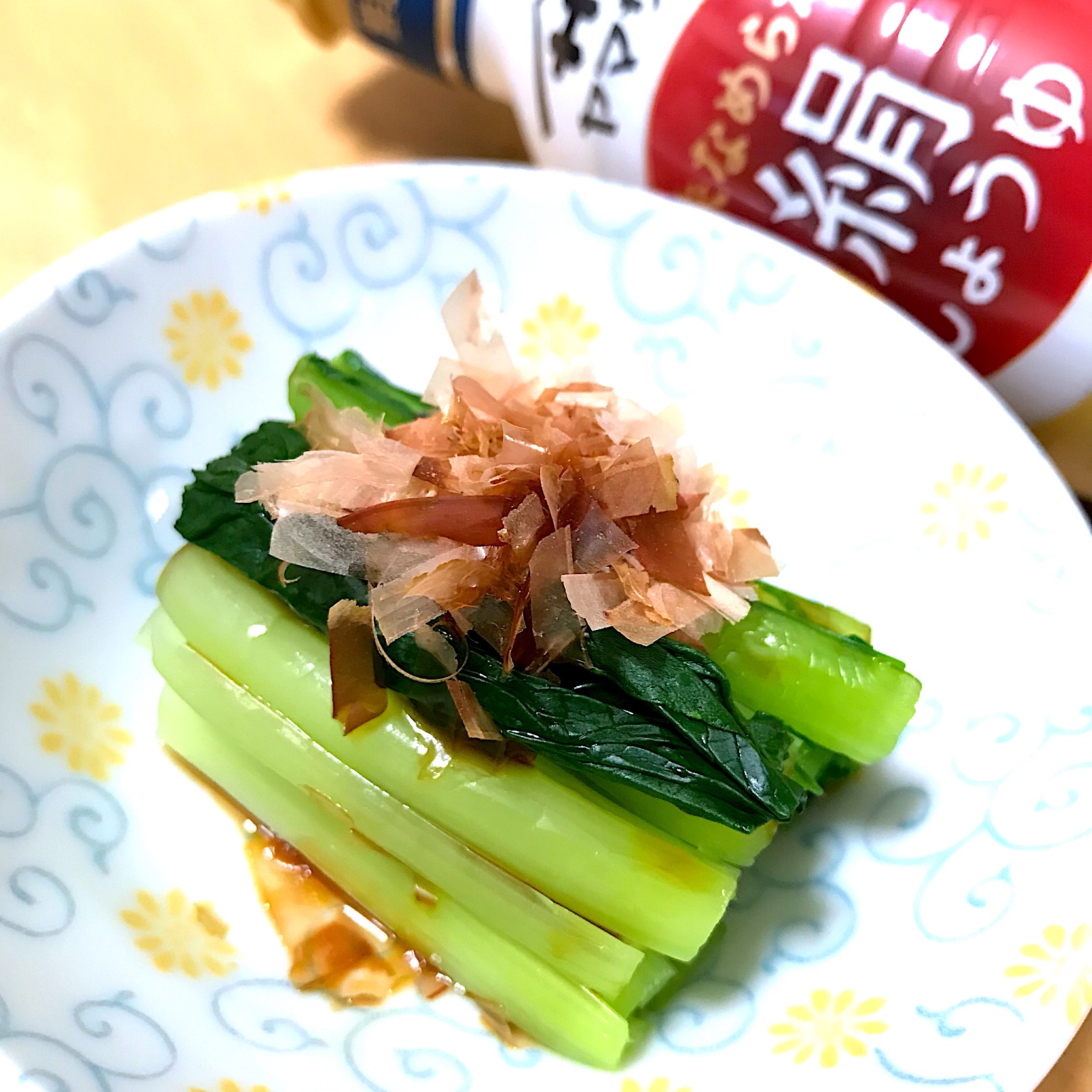 小松菜のお浸し #絹しょうゆ  #絹和えグランプリ2018 #小松菜のお浸し
