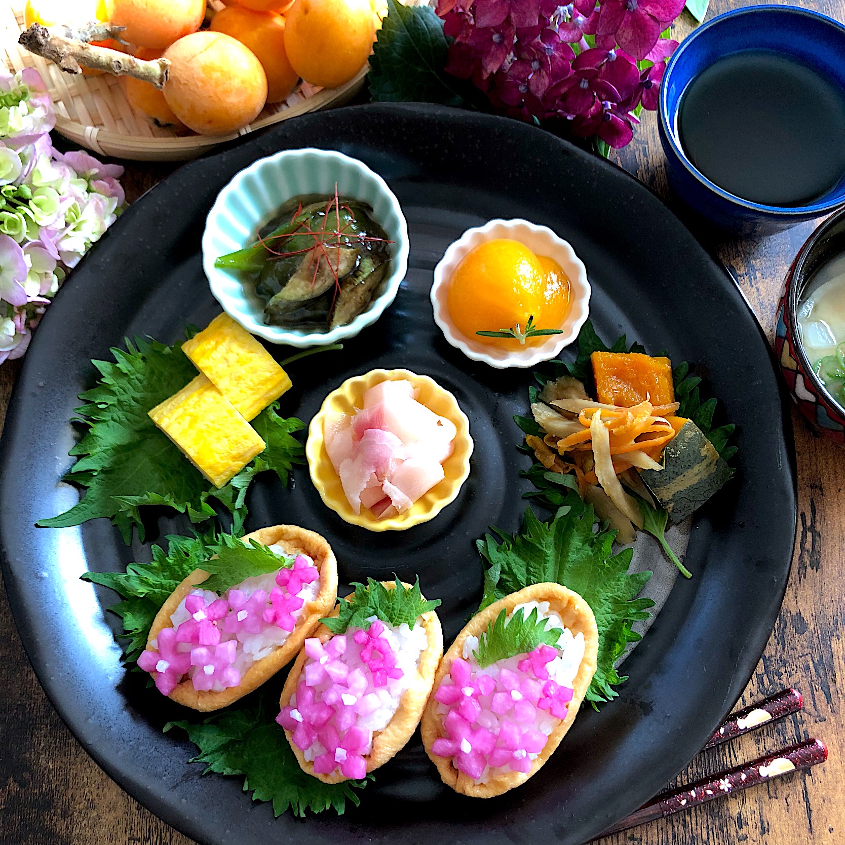 紫陽花いなり のワンプレート