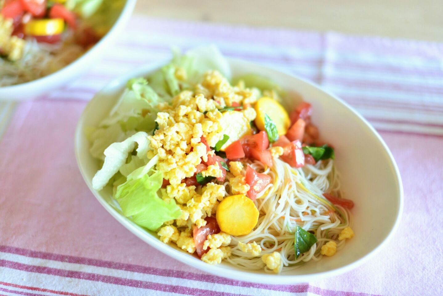 夏野菜のぶっかけそうめん???✨