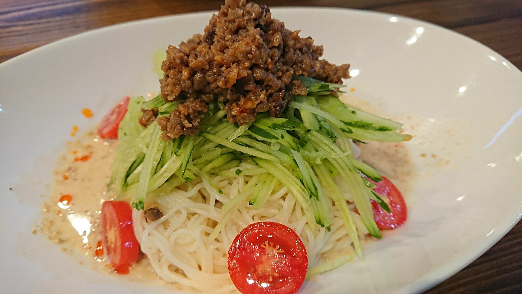 冷やし豆乳ごま味噌素麺