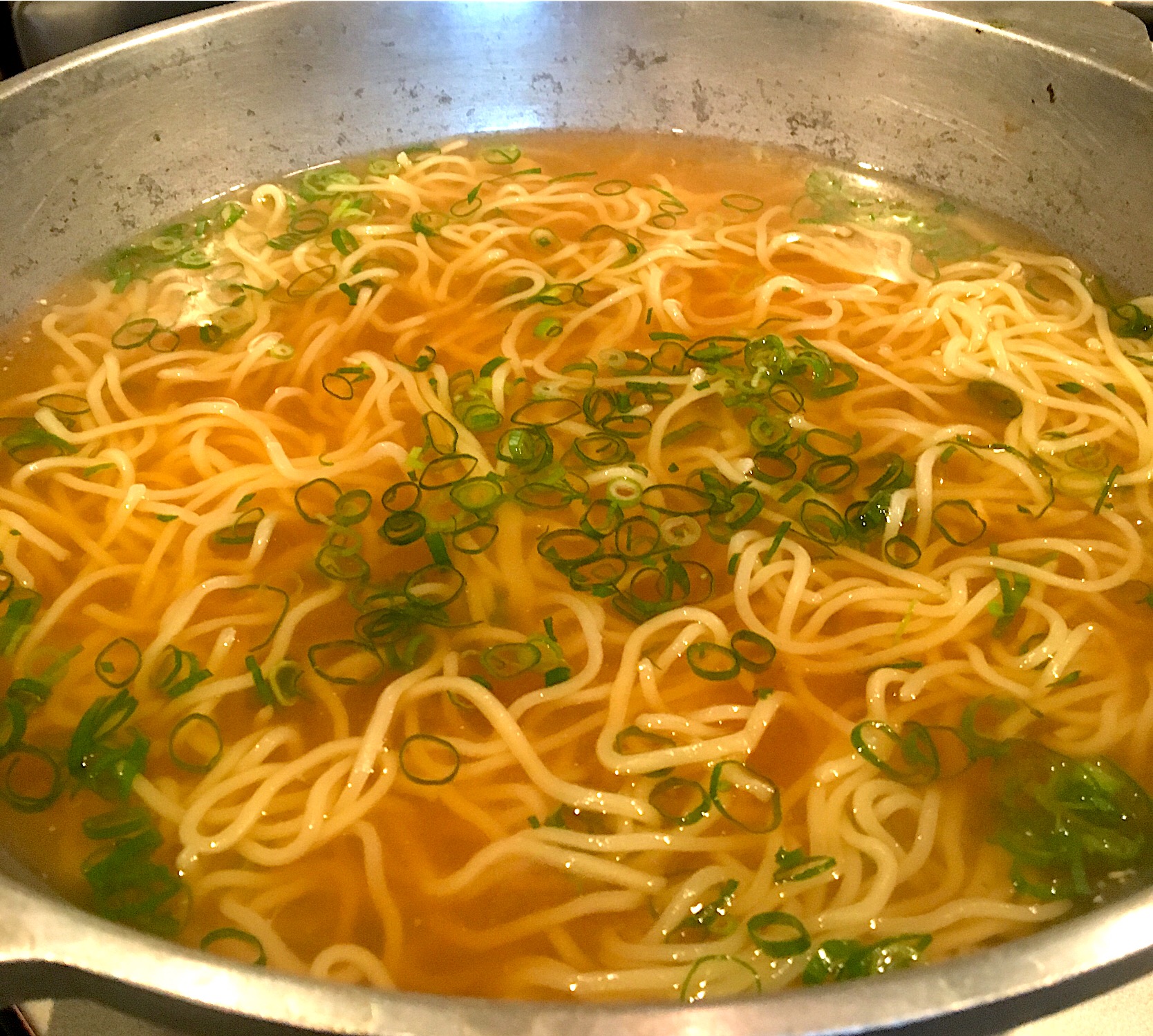 ハモ鍋〆 生ラーメン                                                #とみおか   #孫が完食