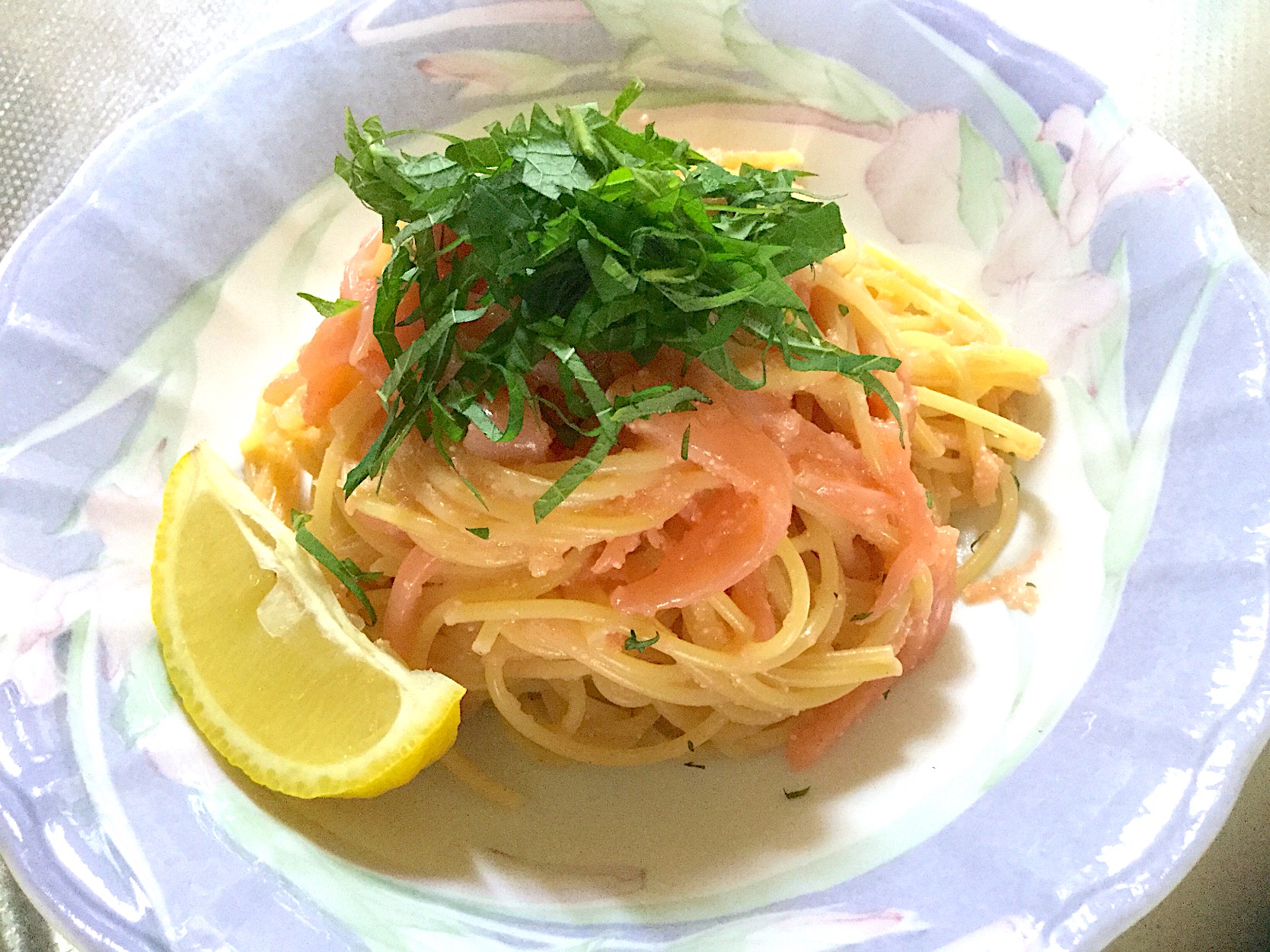 イカ明太子パスタ