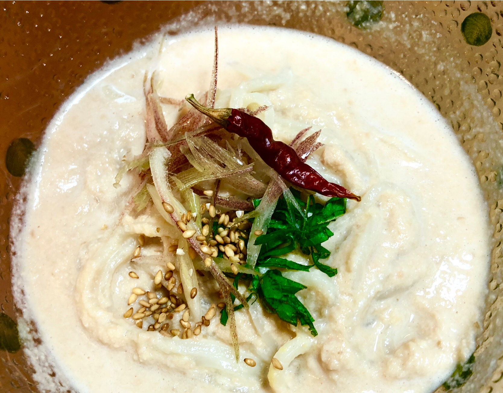 国東半島の豆乳麺でコングスク ヾ(*´∀｀*)ﾉ:,。*:..。o○☆*:゜