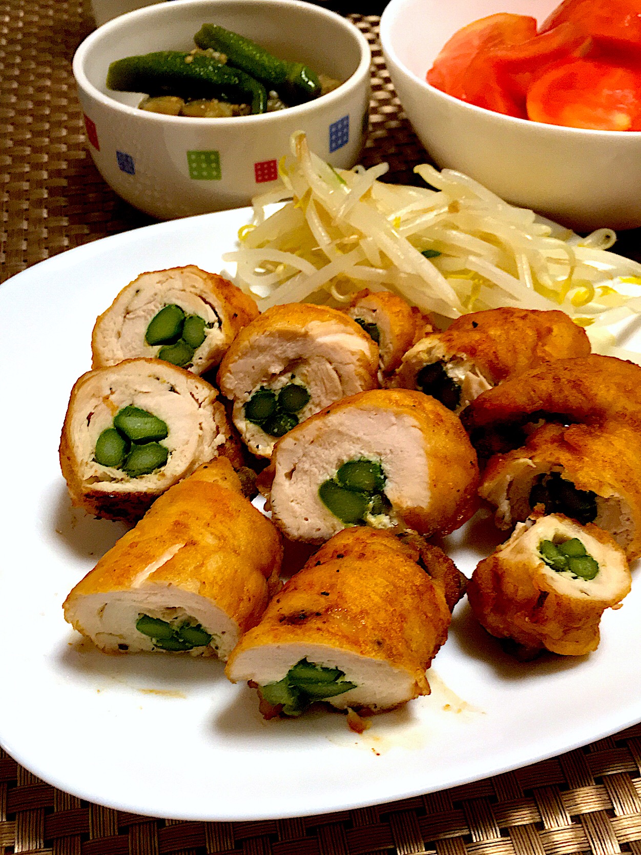 栃倉 直人さんの料理 ☘さっぱり食べれる鶏ささ身アスパラ巻き唐揚げ