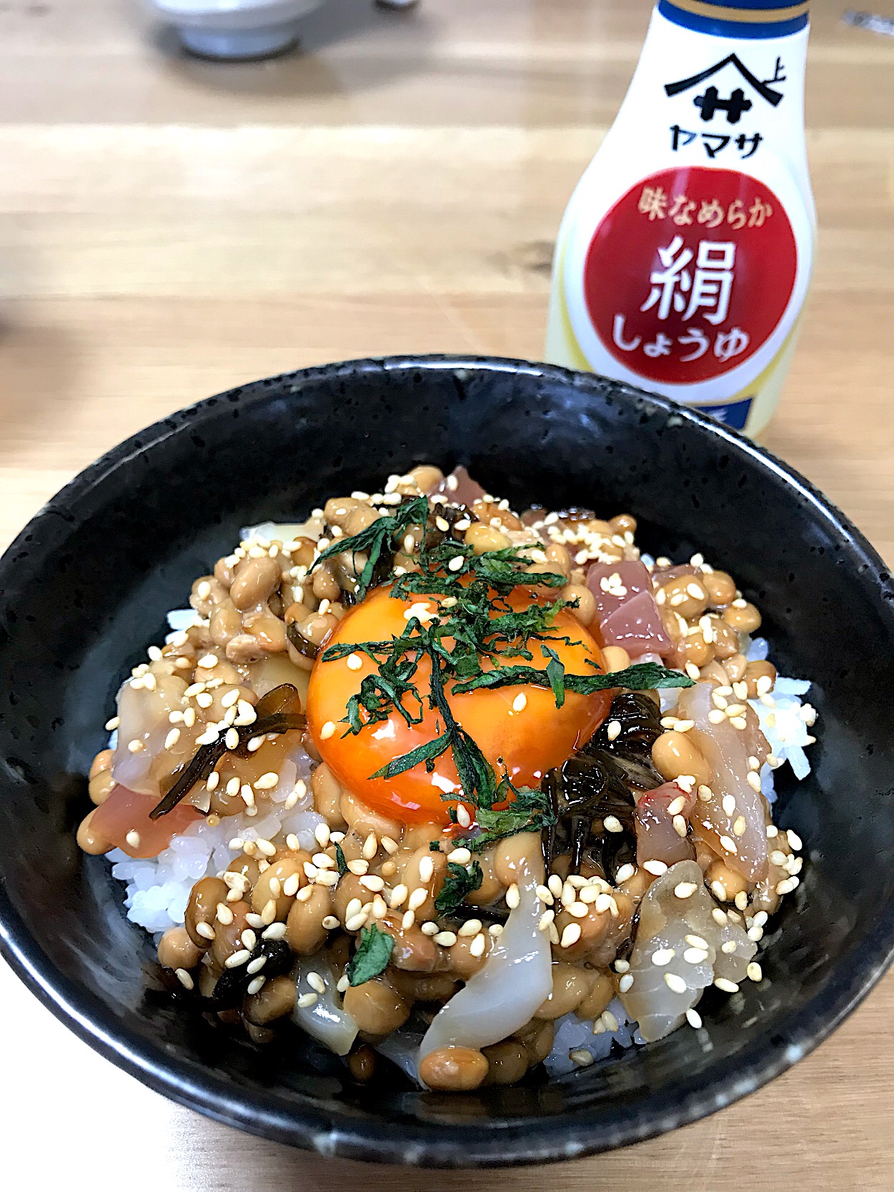 パパ特製スペシャル納豆丼♡