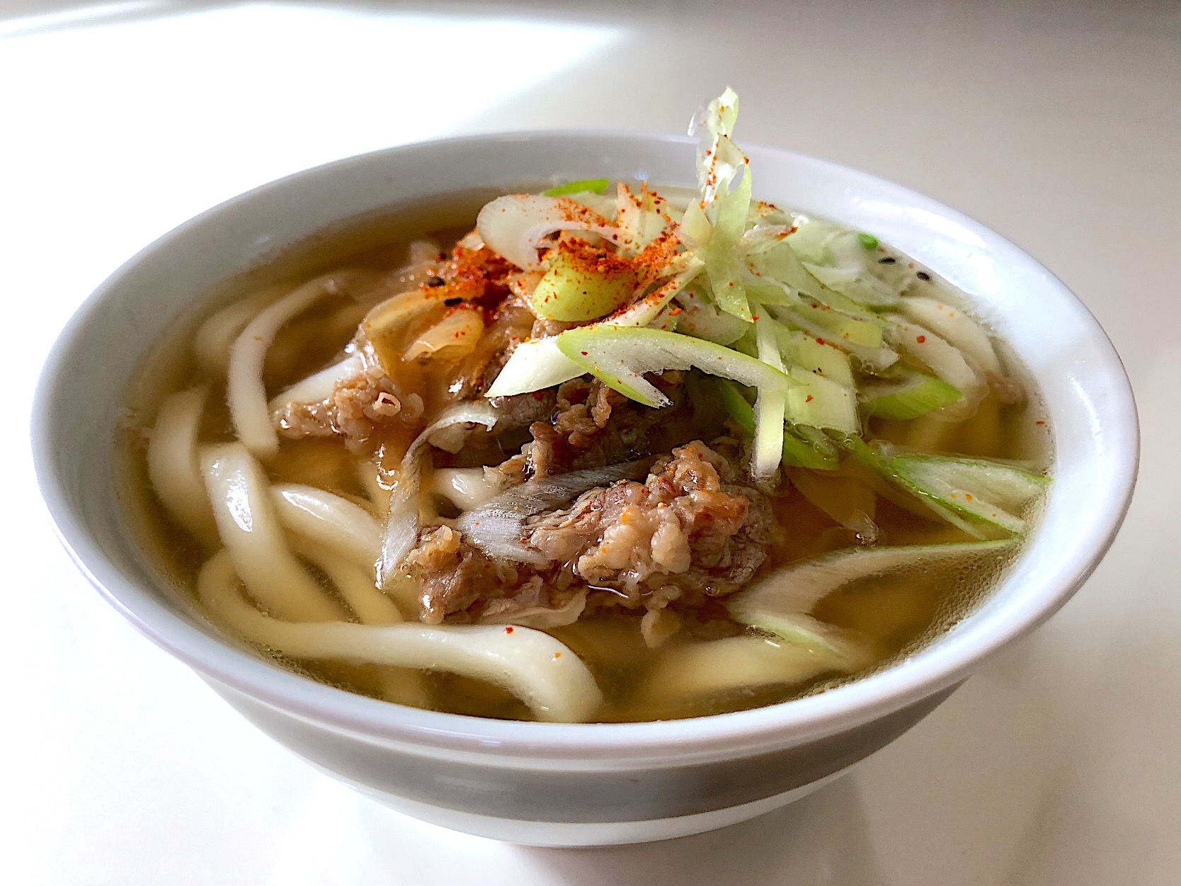 今日のお昼ご飯は肉うどん✨