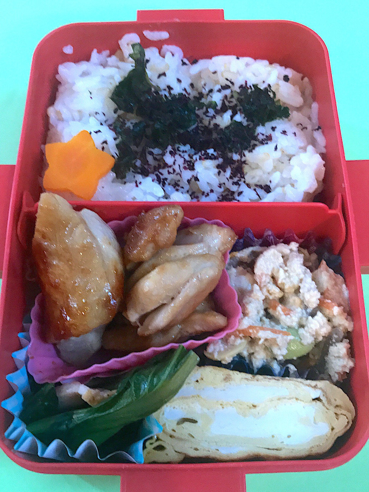 今日のお弁当 #絹しょうゆ  #中学生弁当  #obento  #お弁当  #lunchbox  #?