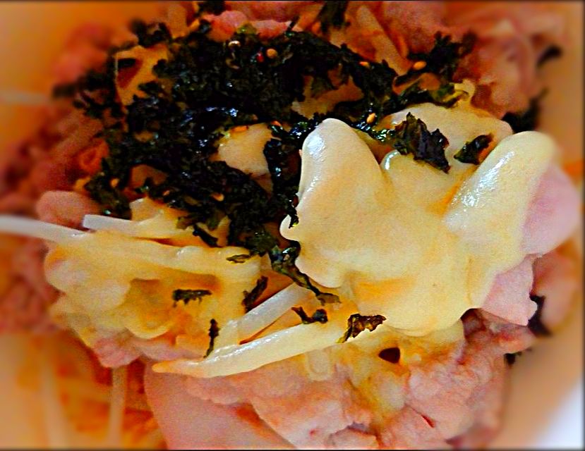 ?韓国海苔と豚チーズ?