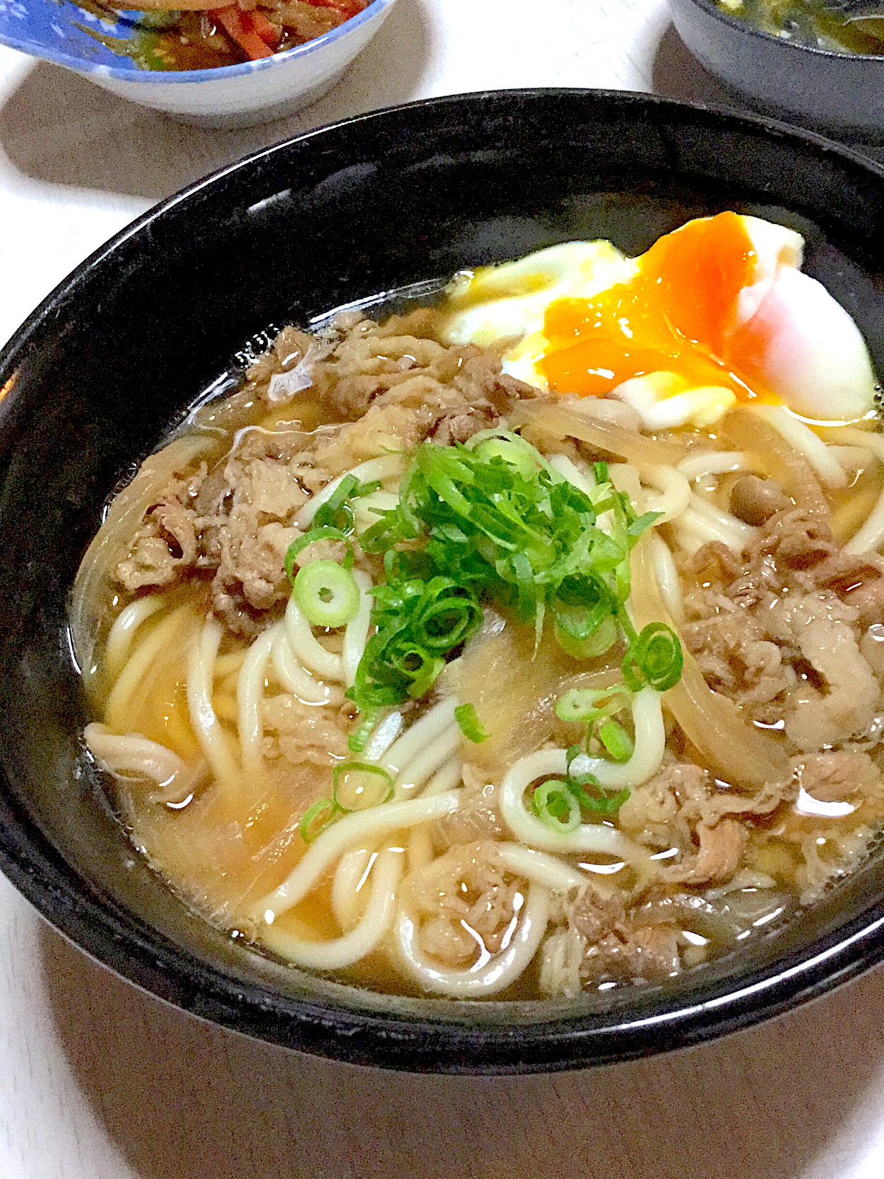 すき焼き風肉うどん