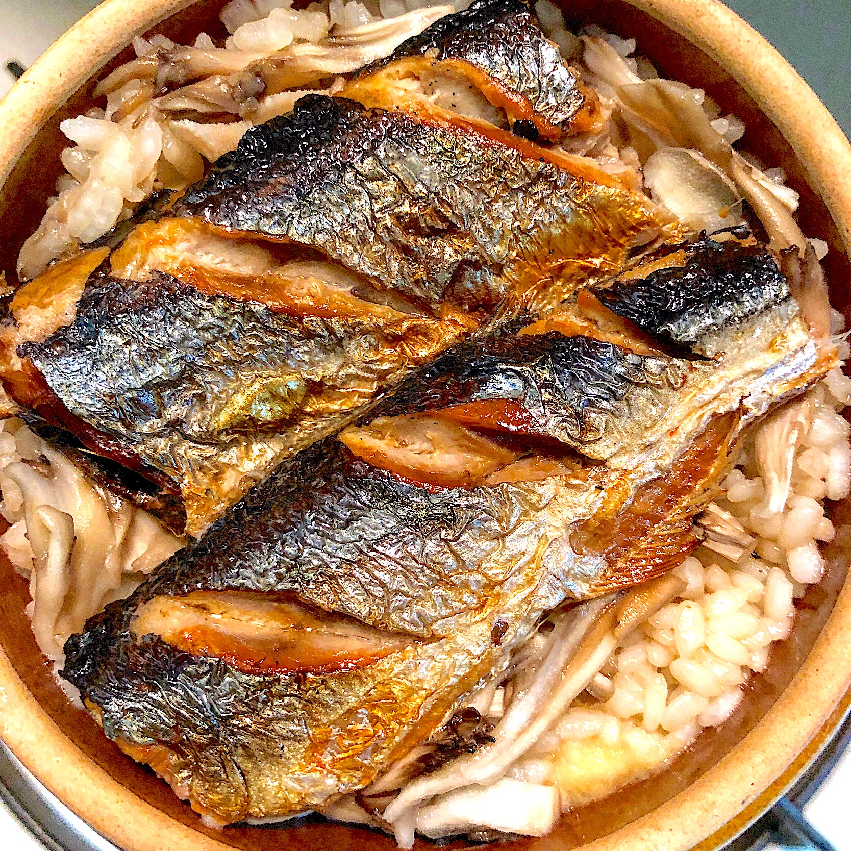 焼き秋刀魚の炊き込みご飯