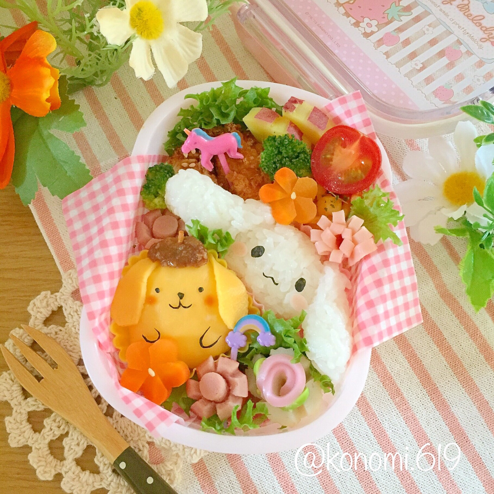 シナモロールとポムポムプリンの遠足弁当♡ ／ BENTO世界グランプリ