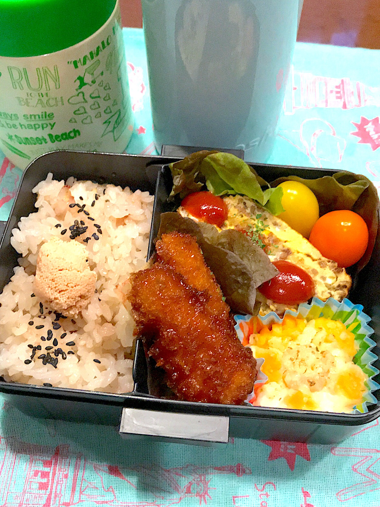 2018.12.12 JK弁当～チーズinオープンオムレツ♪