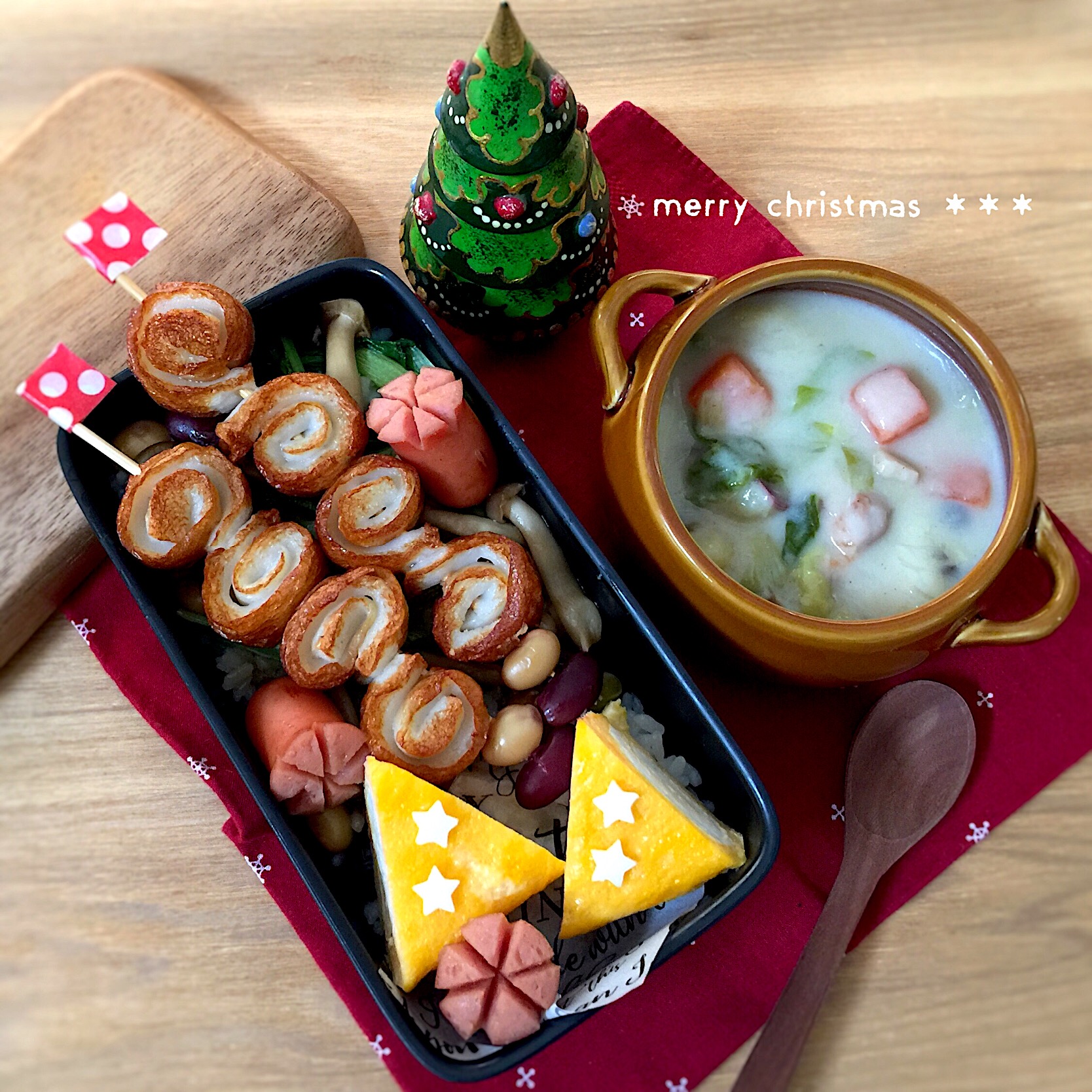 ちくわ揚げ☆大人クリスマス弁当♩