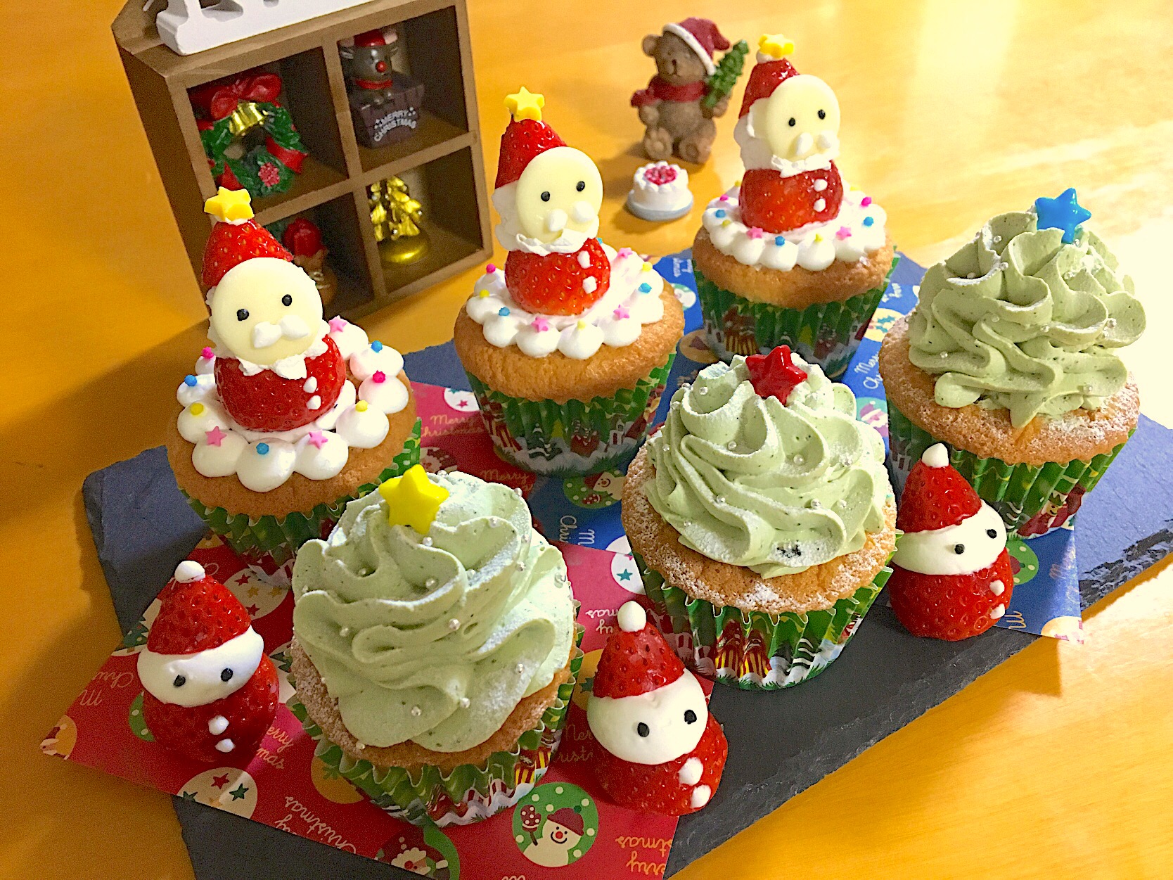 クリスマスカップケーキ  #カップケーキ