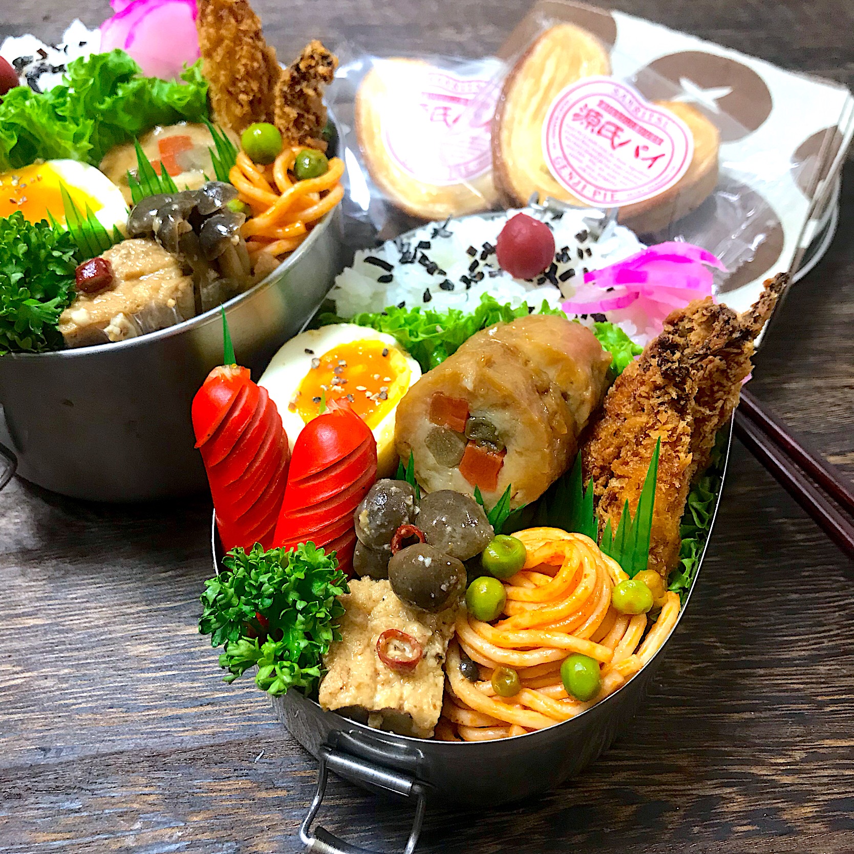 鶏の八幡巻き弁当