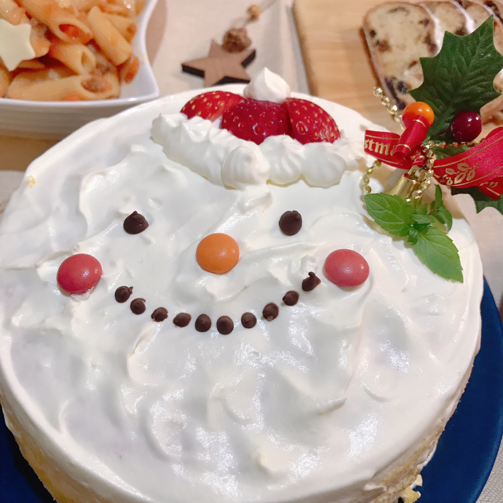 雪だるまケーキ