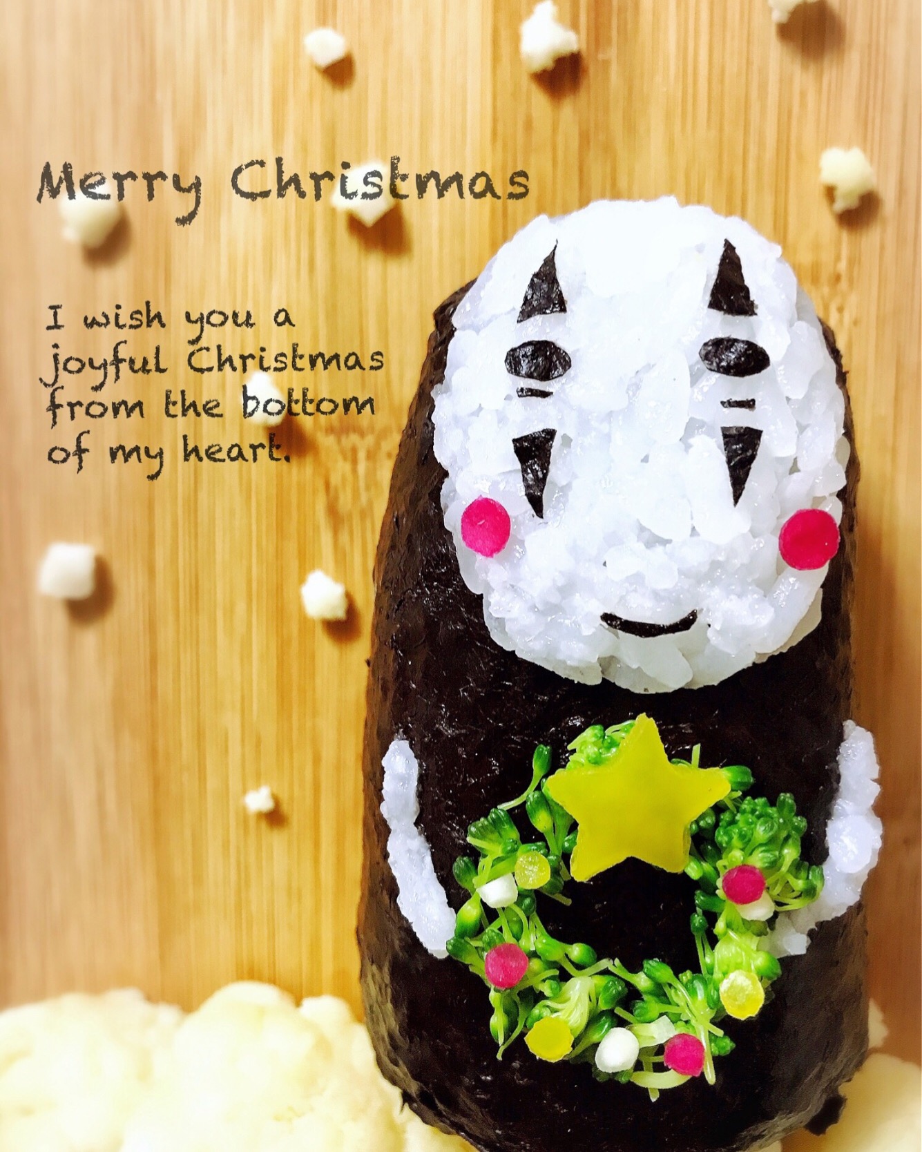 クリスマス?カオナシおにぎり