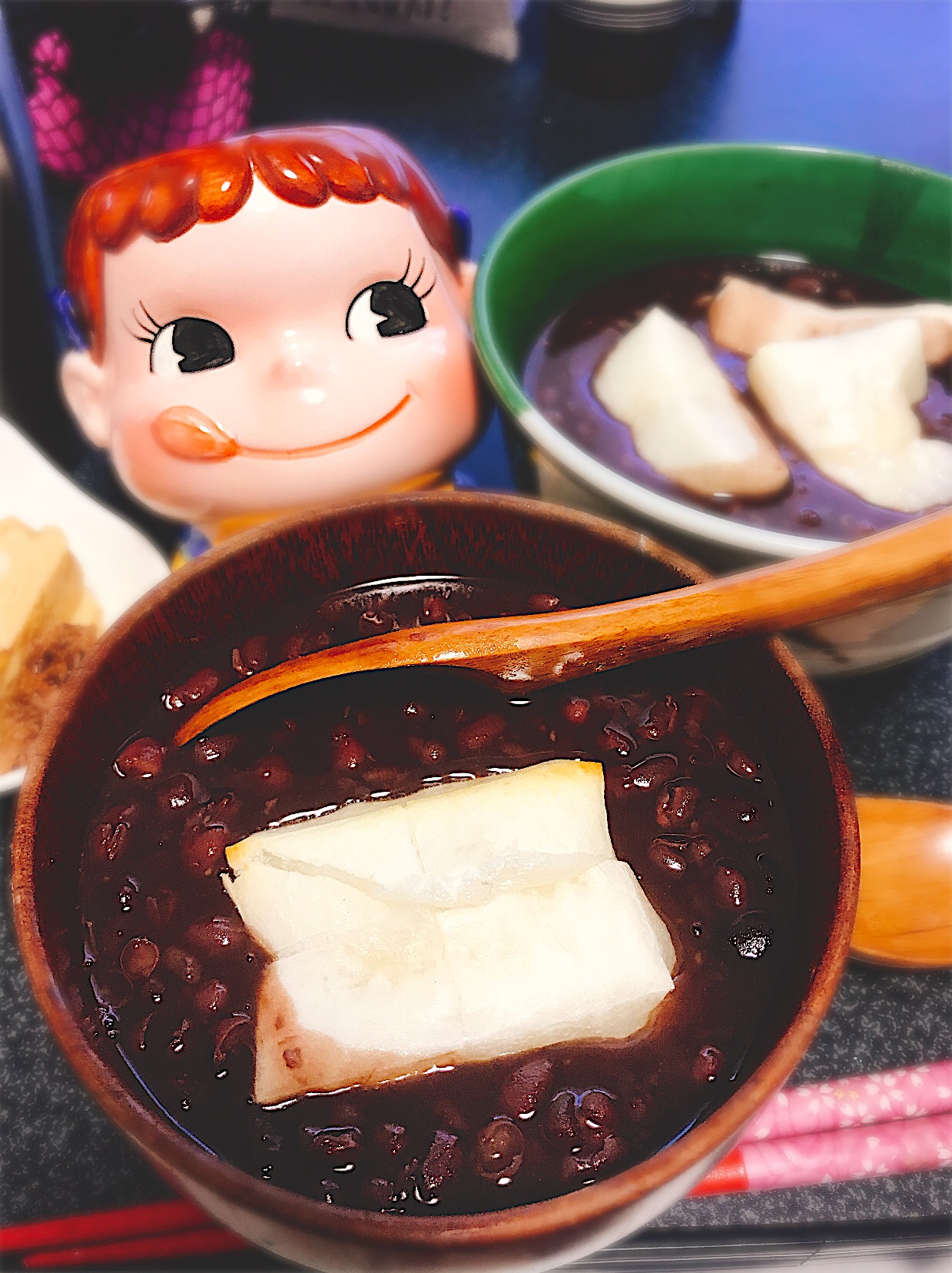 黒豆リメイク♡優しい甘さの特製おしるこ(ぜんざい)。