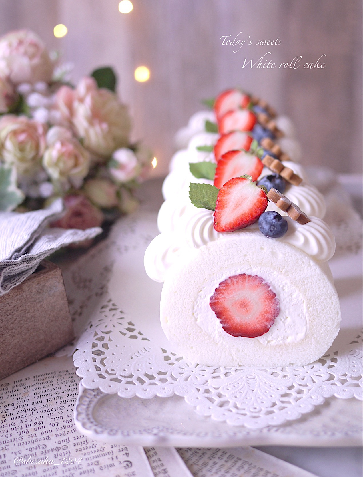 ♡ほわほわ♡簡単♡ホワイトロールケーキ♡ by s_cafe12