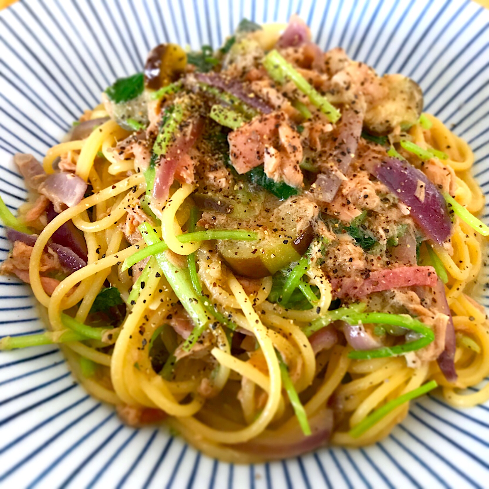 和風パスタのランチ