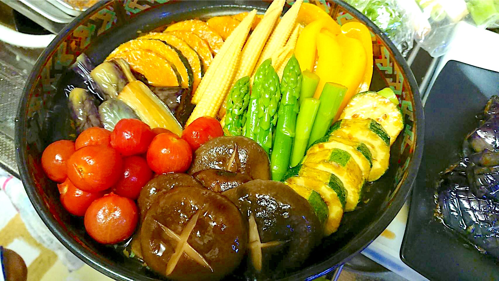 野菜の冷製煮物 #彩り野菜 #冷たい#パパご飯