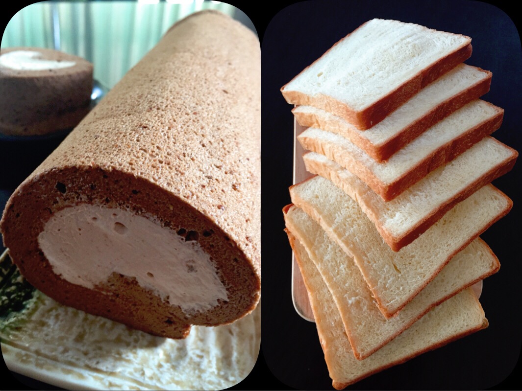 おやつ♪

#珈琲#ブランデー
#シフォンロールケーキ
#湯種食パン