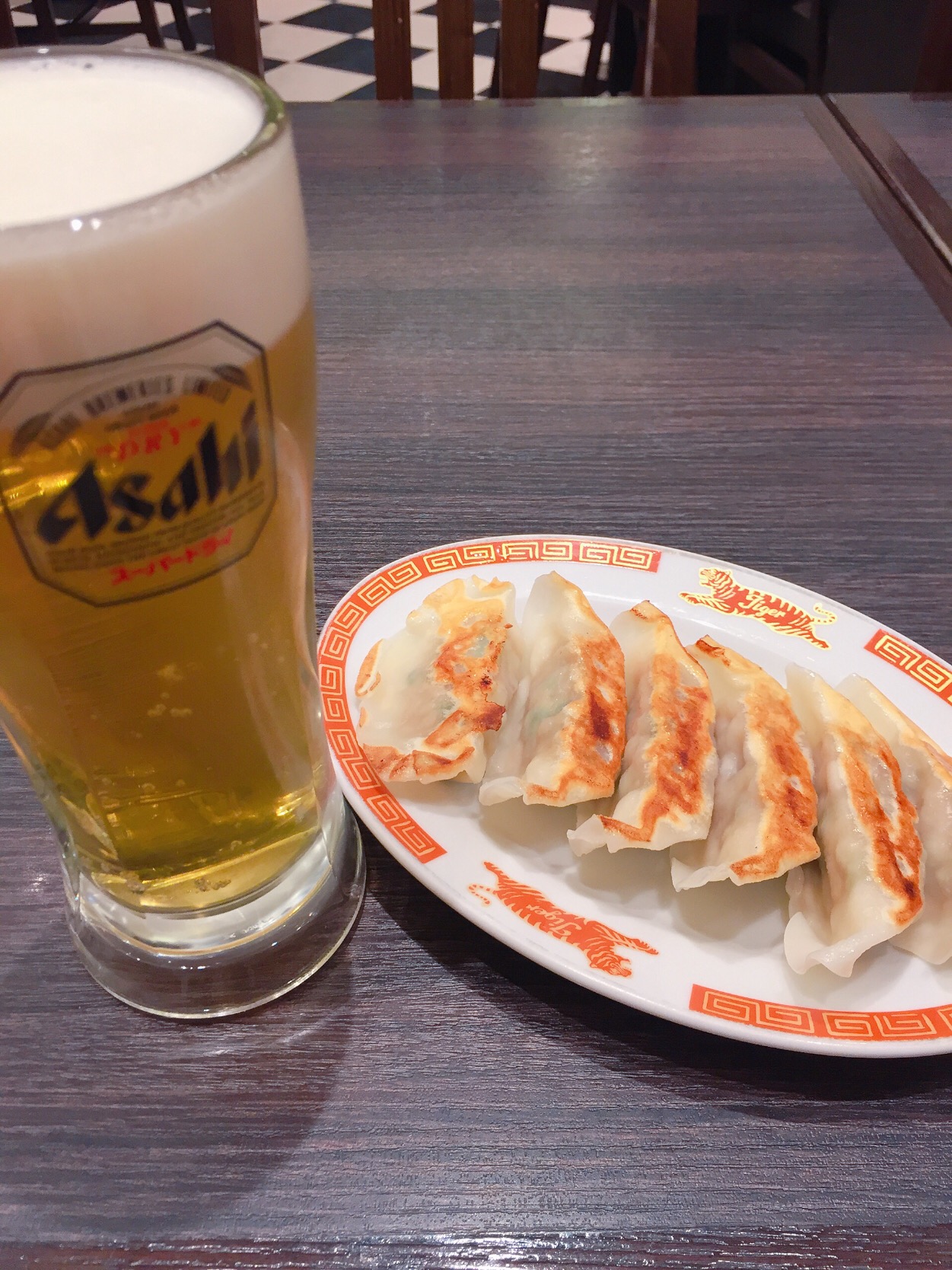 堺 #鉄炮町 AEON MALL #餃子とビールのセット