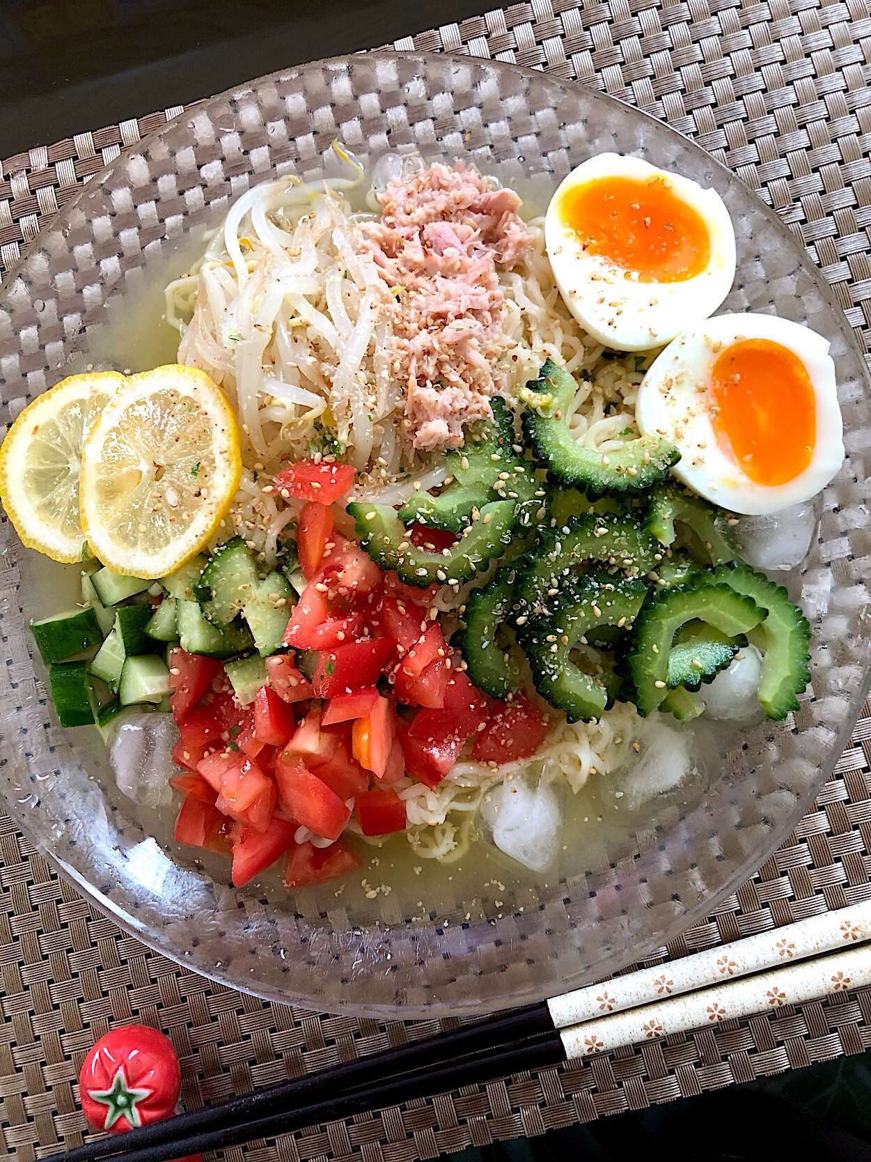 冷やし塩ラーメン❣️