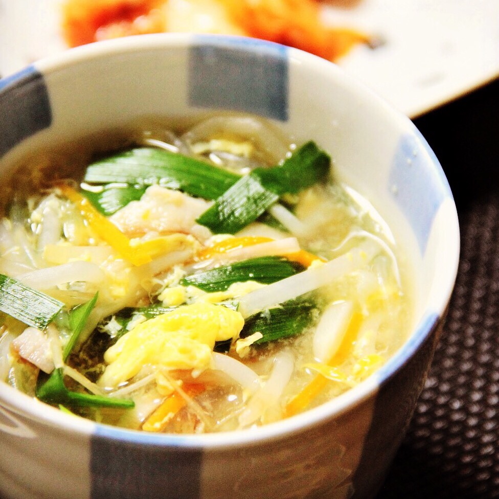 中華野菜春雨卵スープ  #料理研究家指宿さゆり