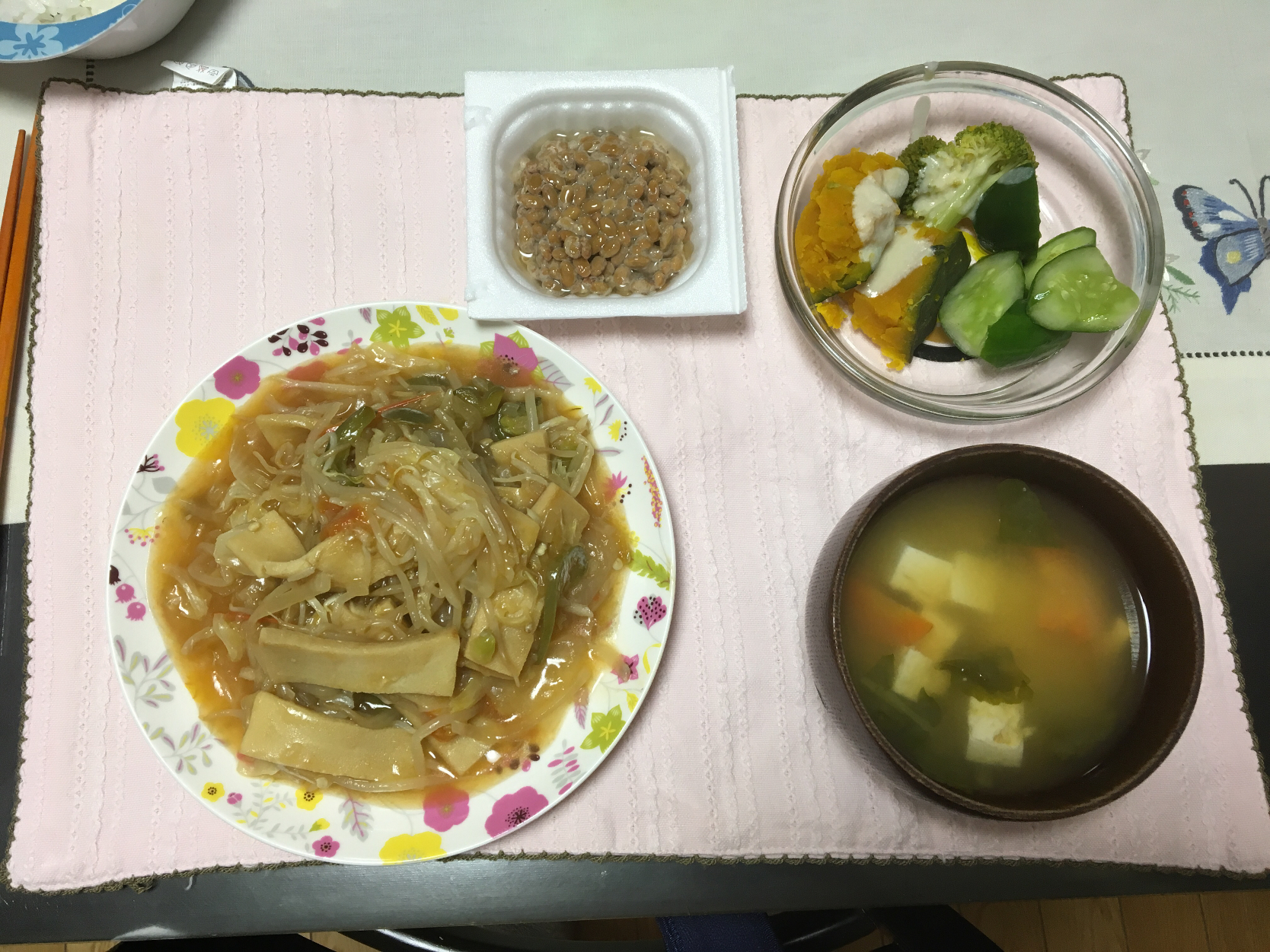ベジ料理♡高野豆腐の野菜炒めのご飯