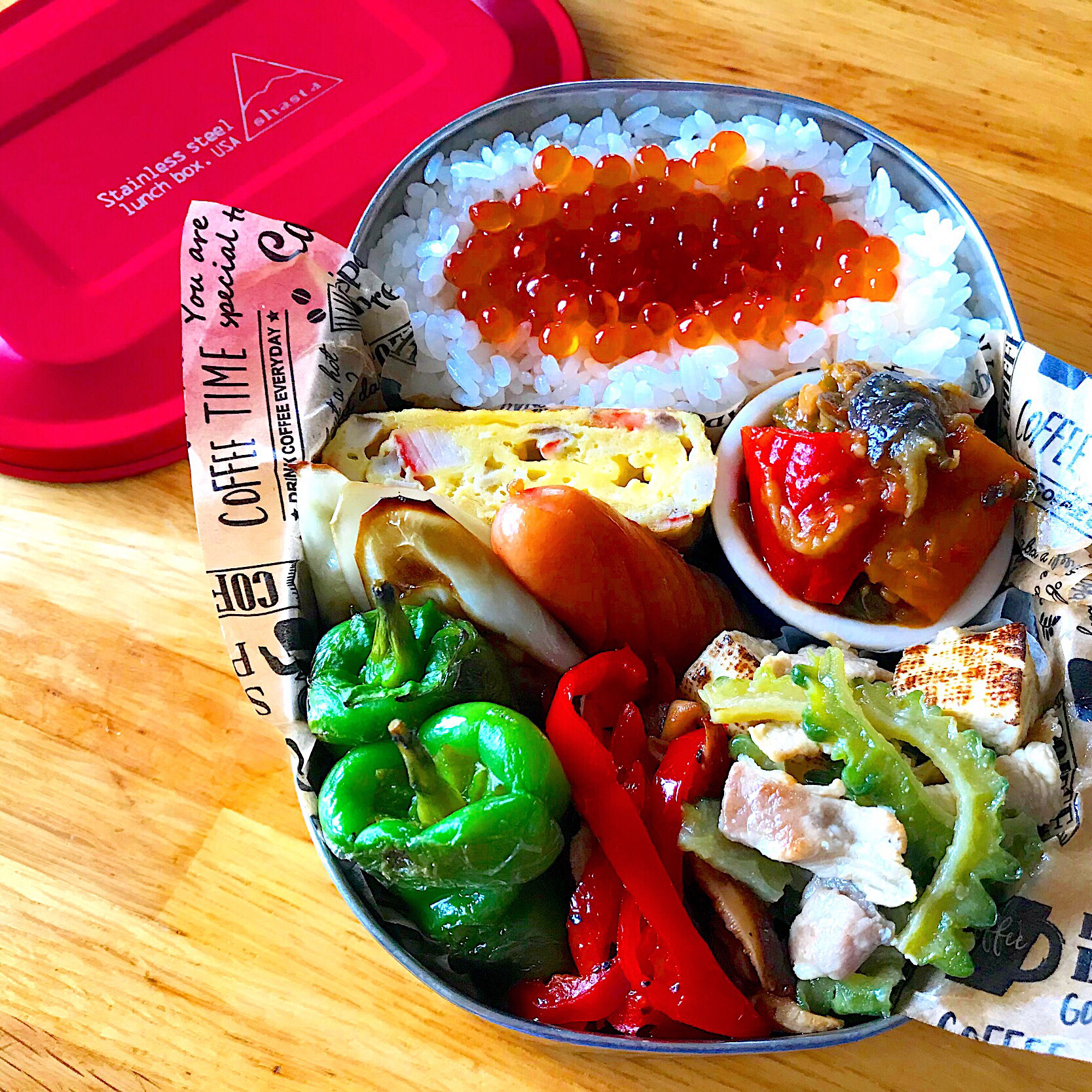 いくら醤油漬けのお弁当