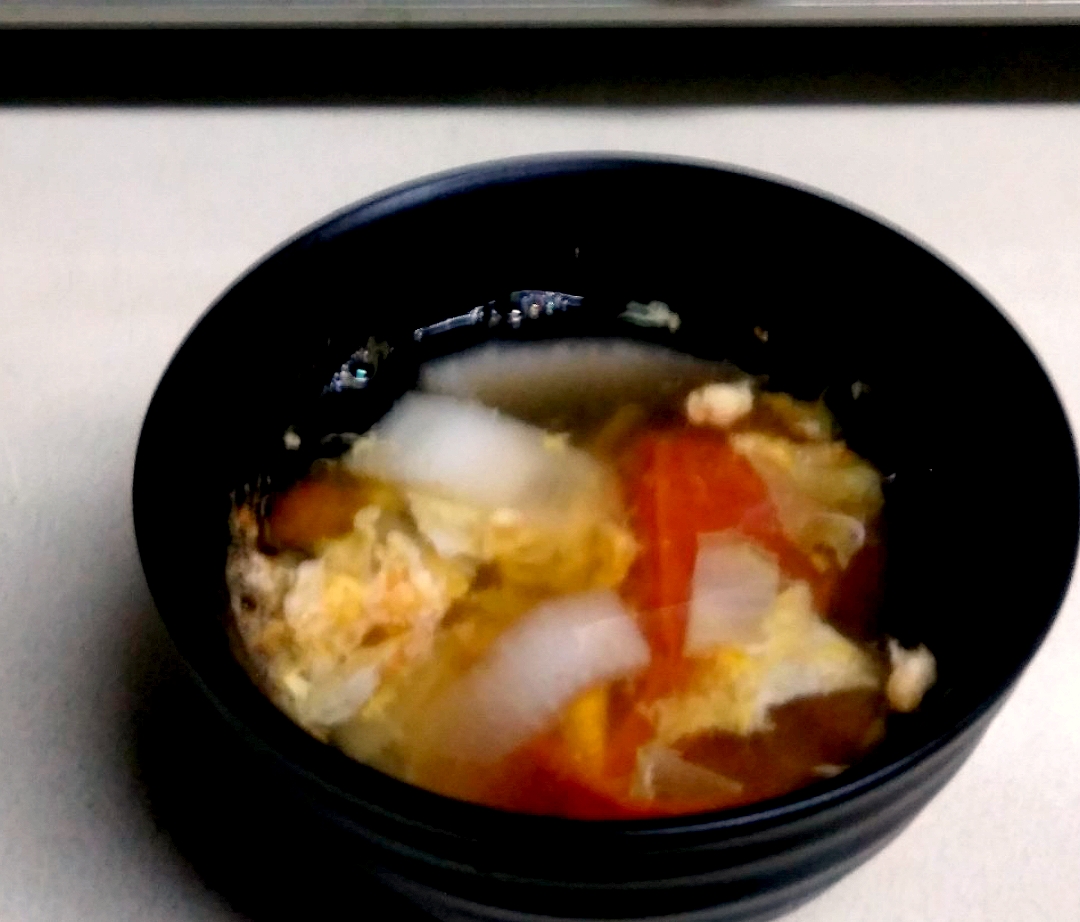 和風トマト卵スープ