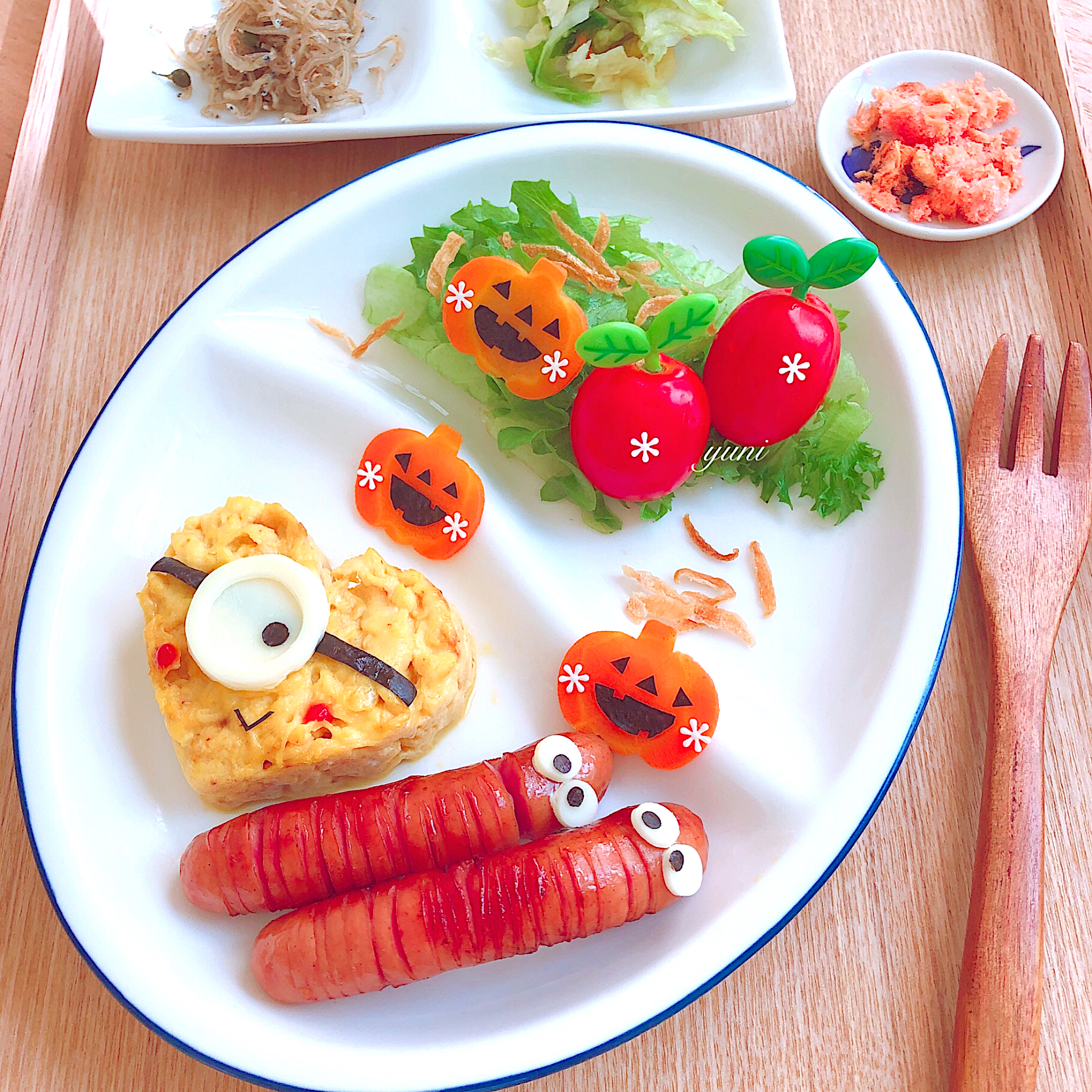 今日の朝ごはん?  ちょっぴりハロウィン?