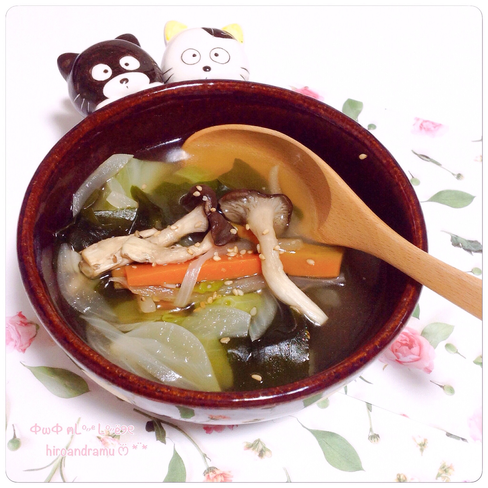 ୨୧…お野菜たっぷりスープ…ෆ⃛