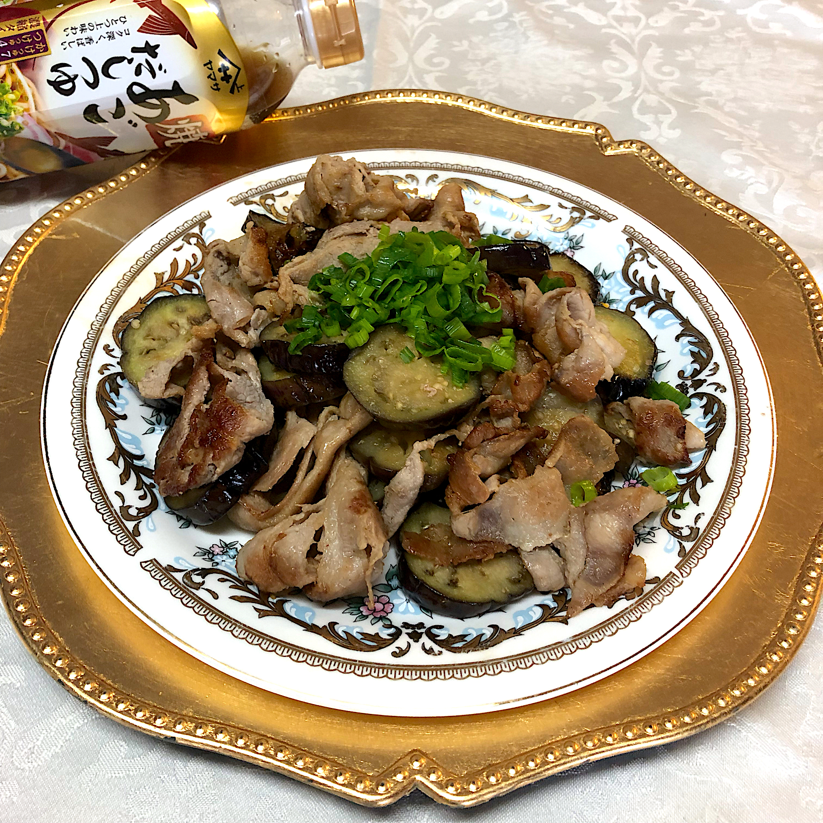 豚バラ茄子?炒め煮＊焼きあごだしつゆ?