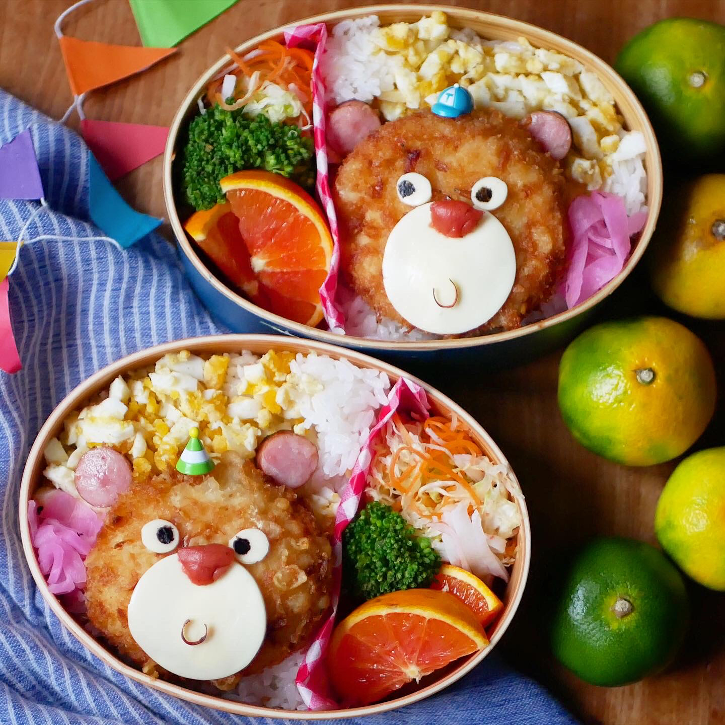 はんぺんフライのクマちゃん弁当