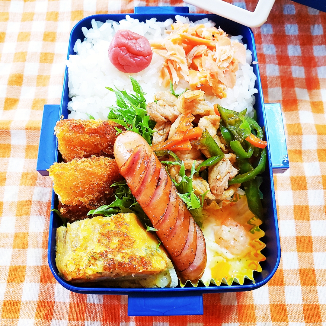 この前の息子弁当?