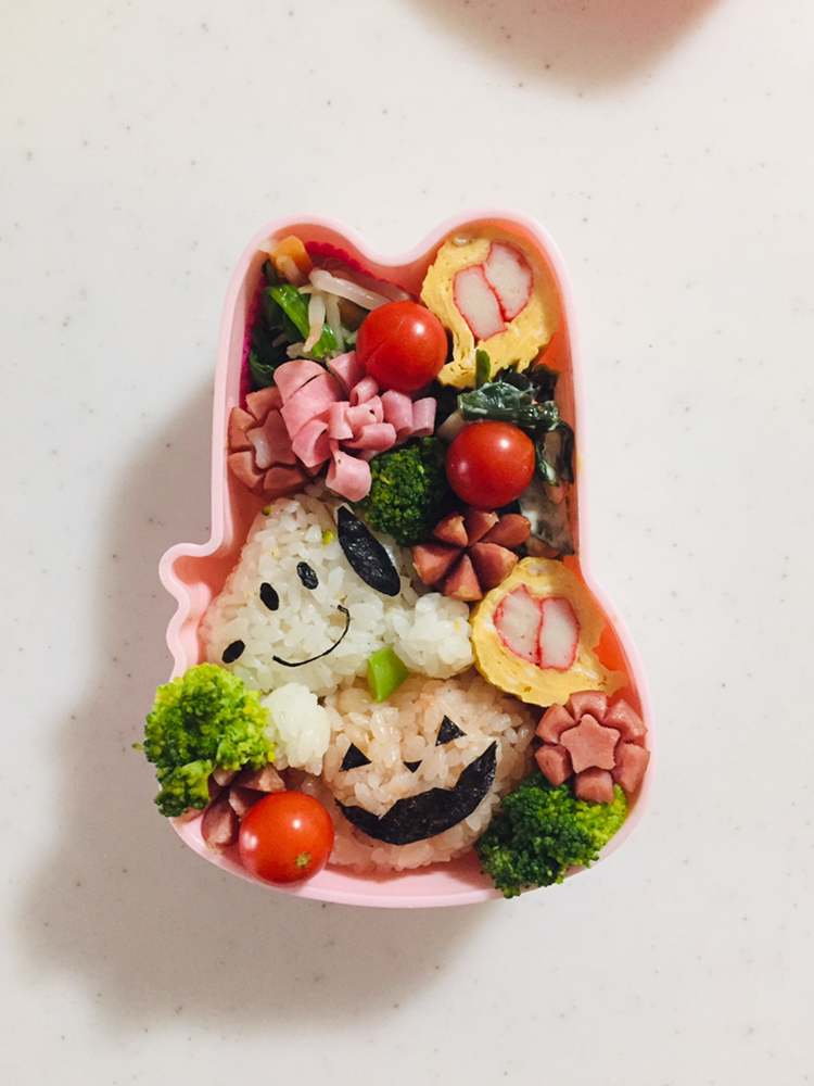 Reeさんの料理 ハロウィンスヌーピー弁当