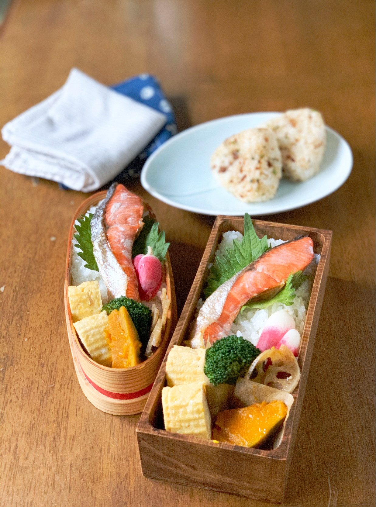 紅鮭の塩焼き弁当♪