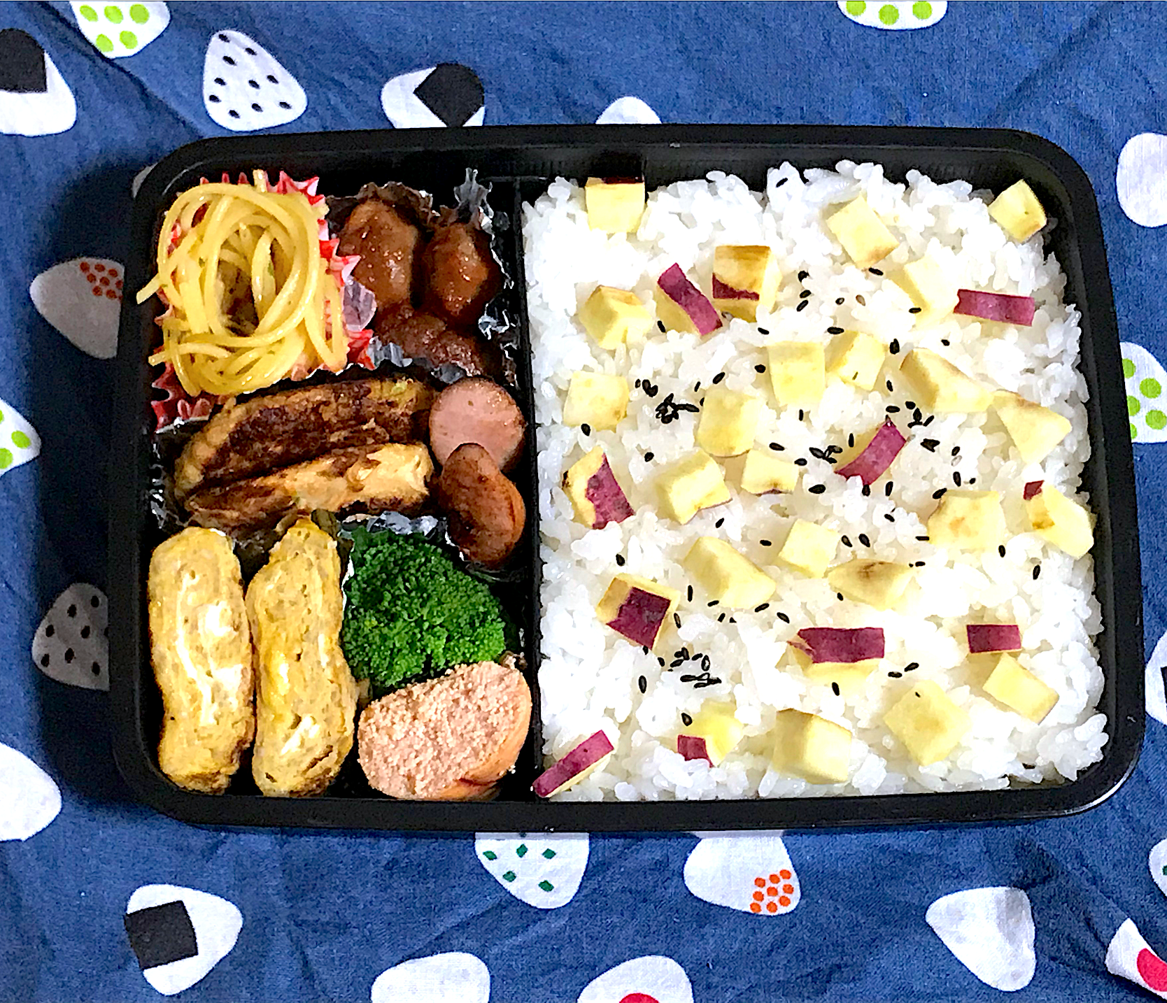 さつまいもごはん！旦那弁当