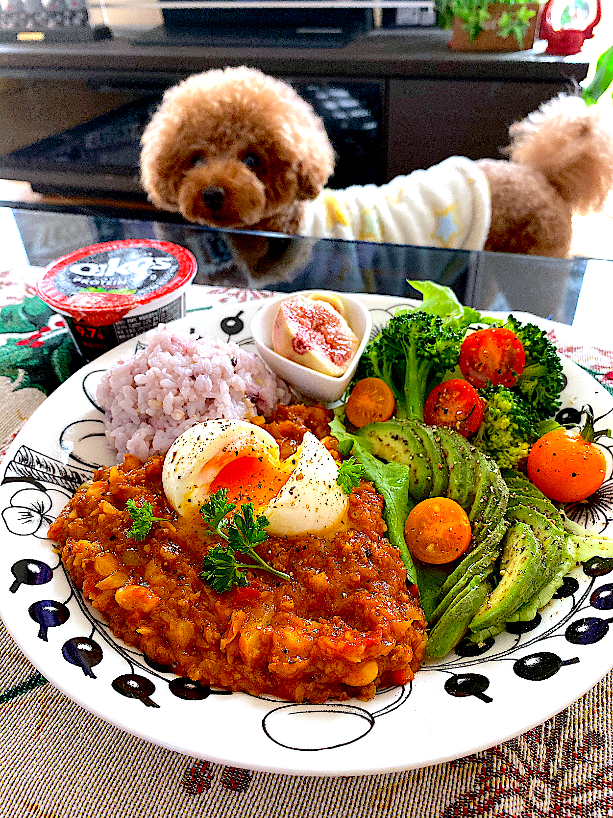 お豆と野菜のキーマカレー