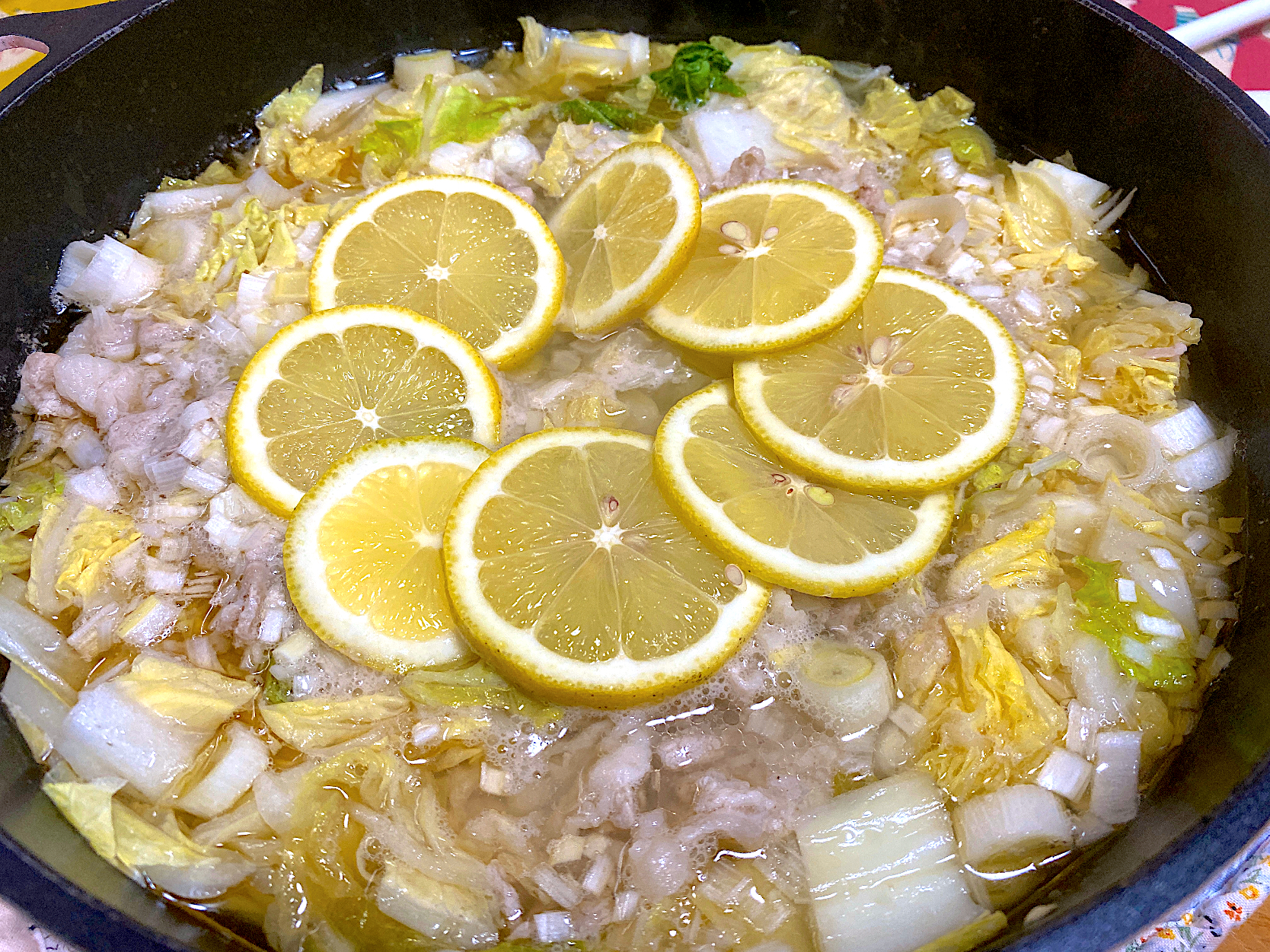 ネギ塩豚レモン鍋