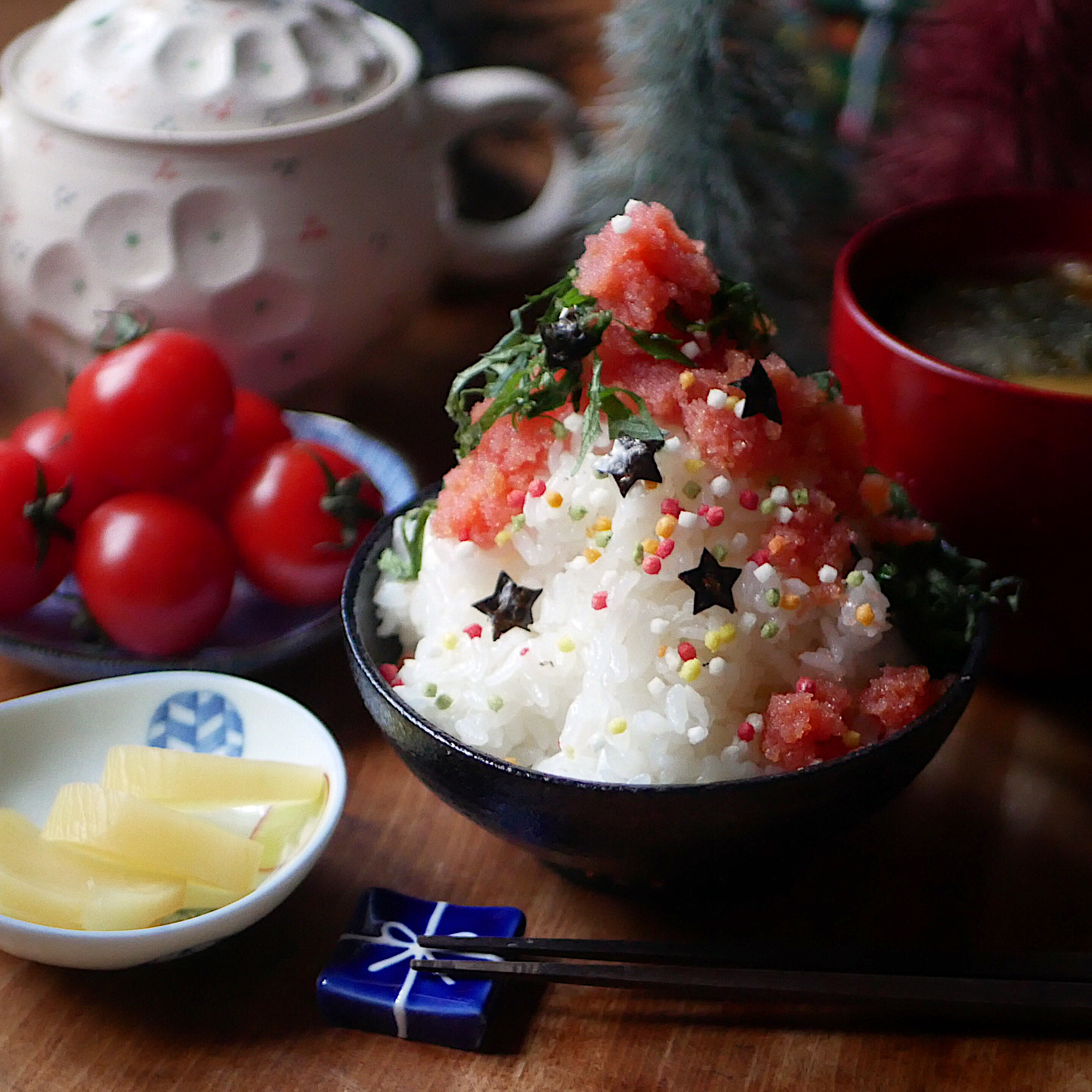 明太子ご飯ツリー