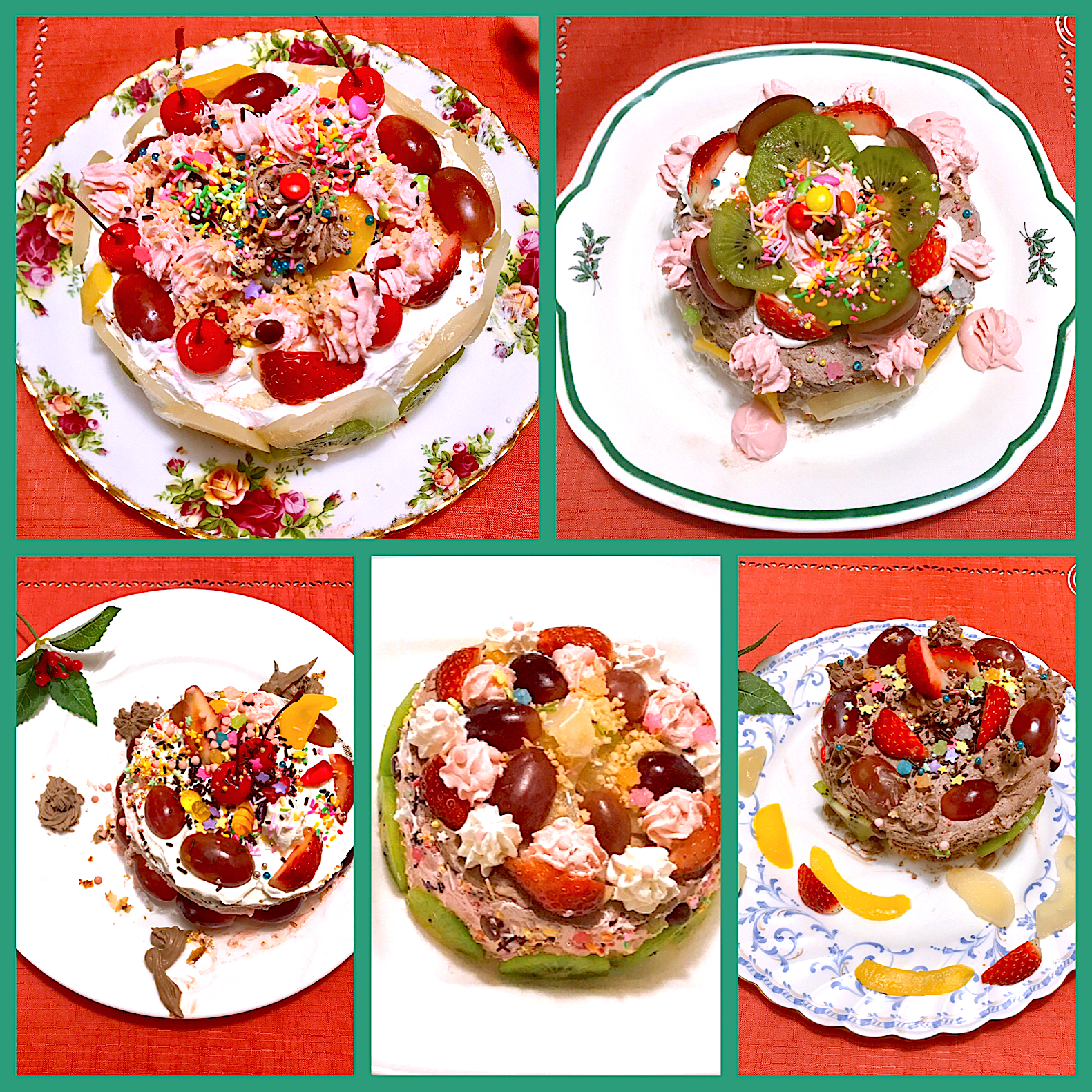 ?オリジナル Xmas cake 作り?