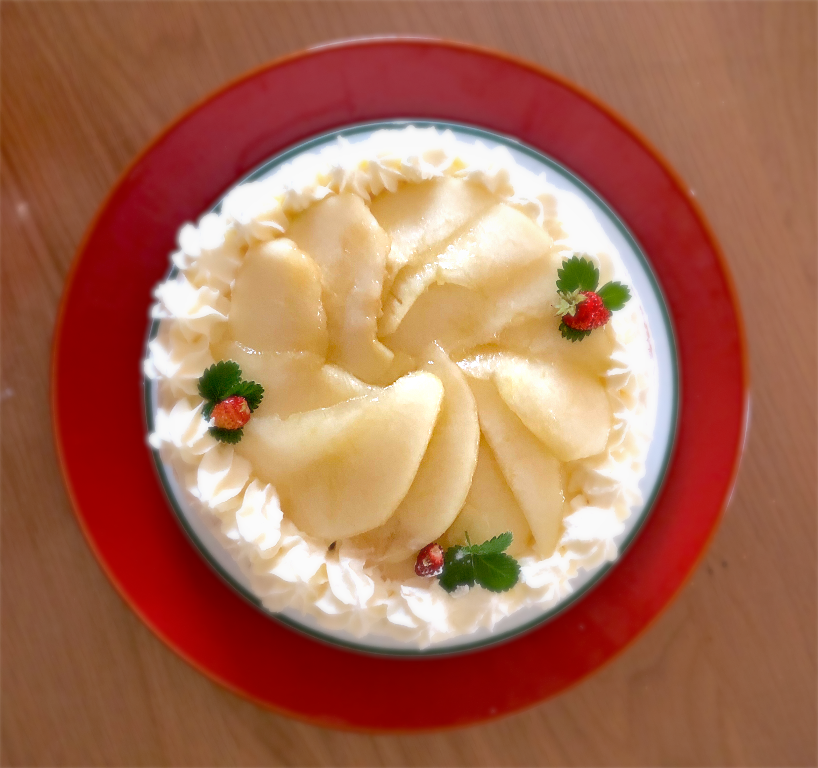 洋梨のキャラメルクリームケーキ