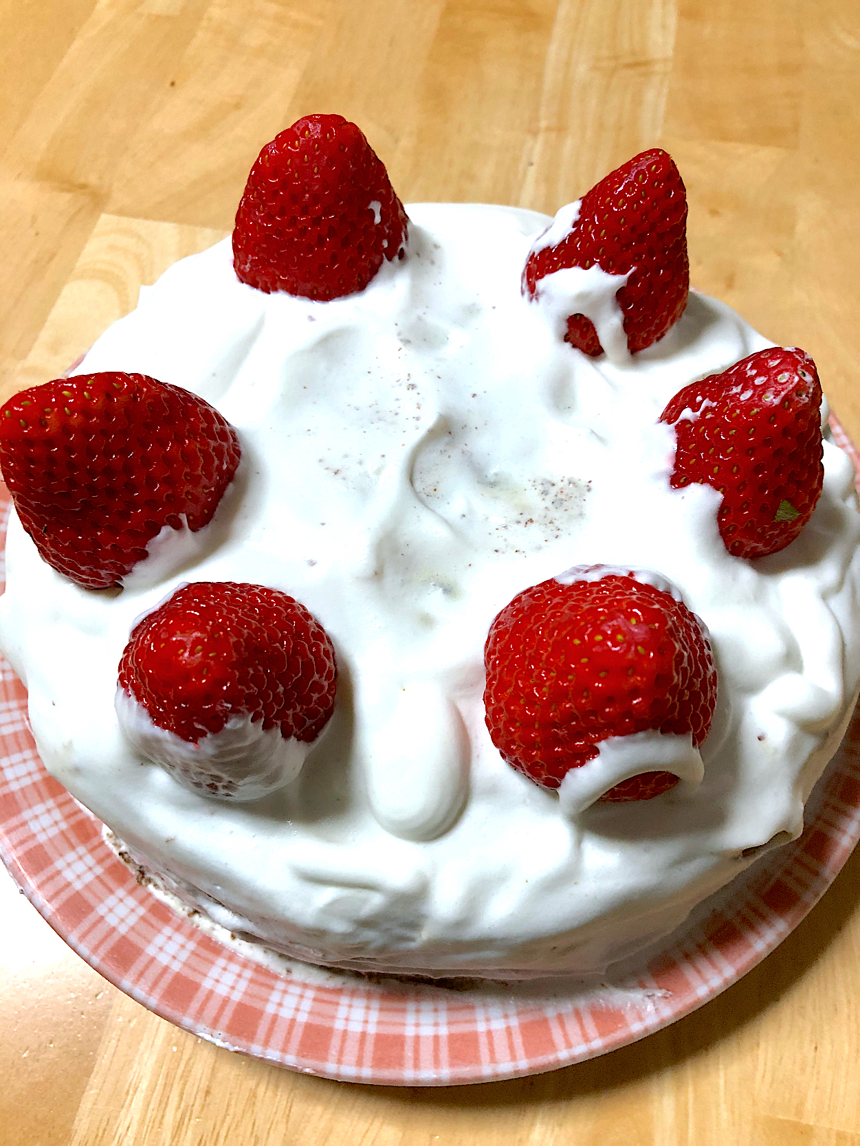 お兄ちゃんがケーキを作ってくれました✨