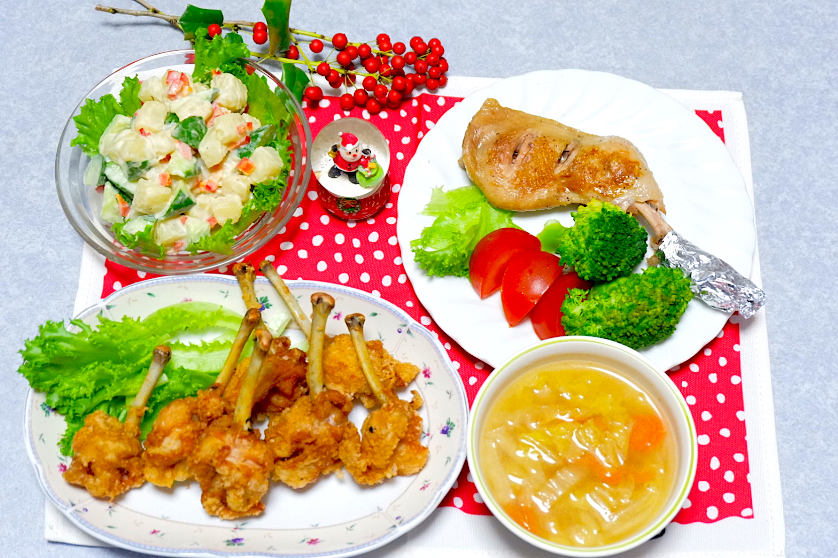 夫婦でちょっと早めに食べたクリスマスの晩ご飯