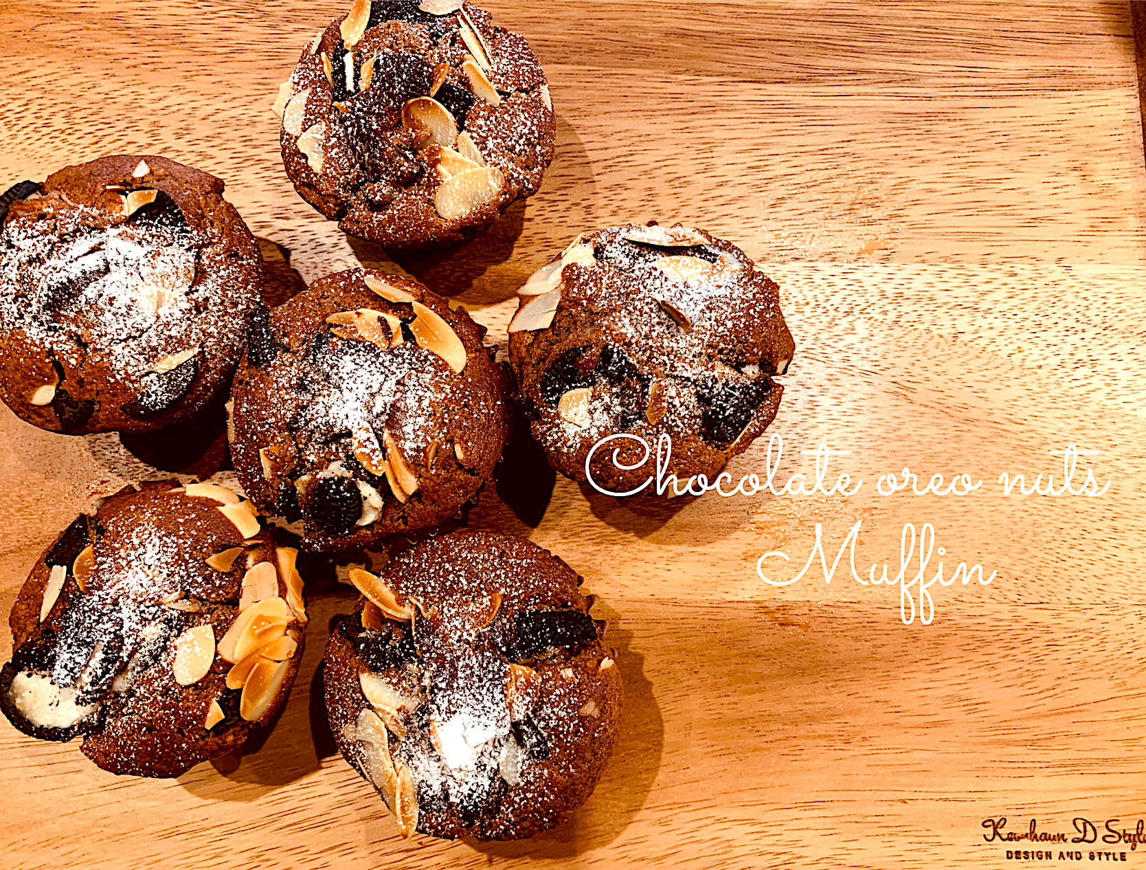 Chocolate oreo nut muffin ❁