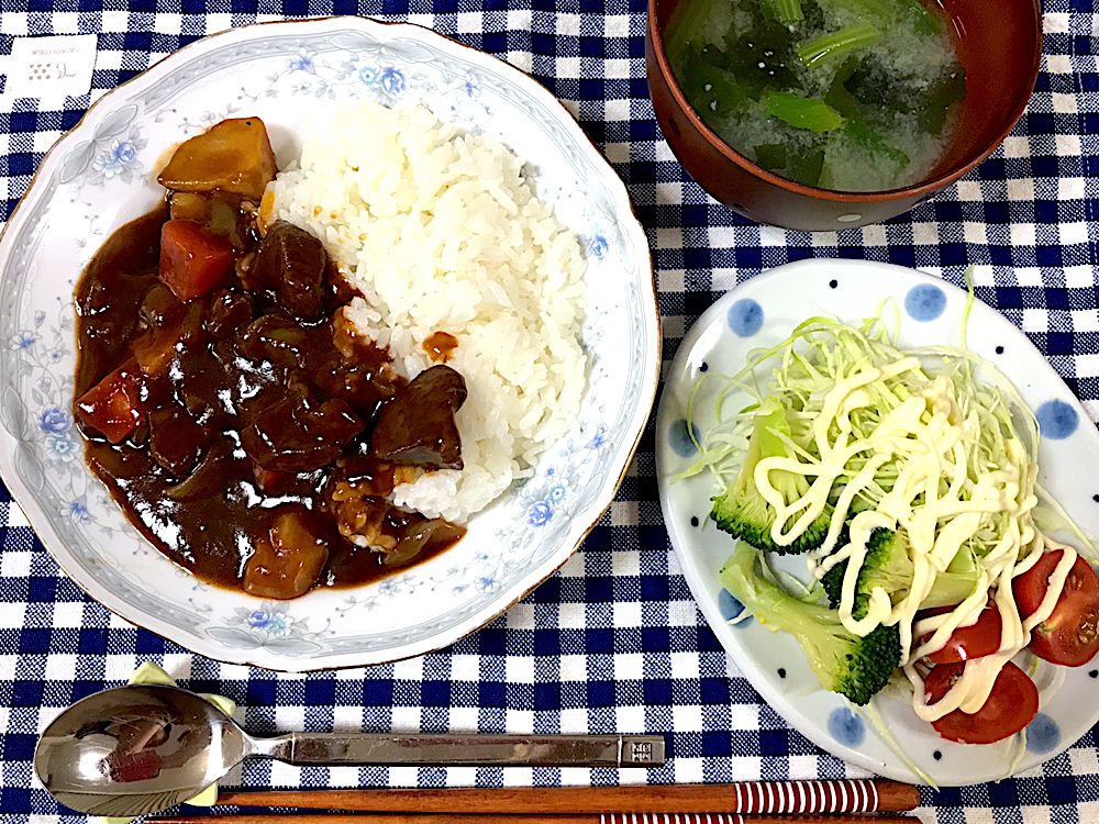 ビーフシチューの晩御飯❤️